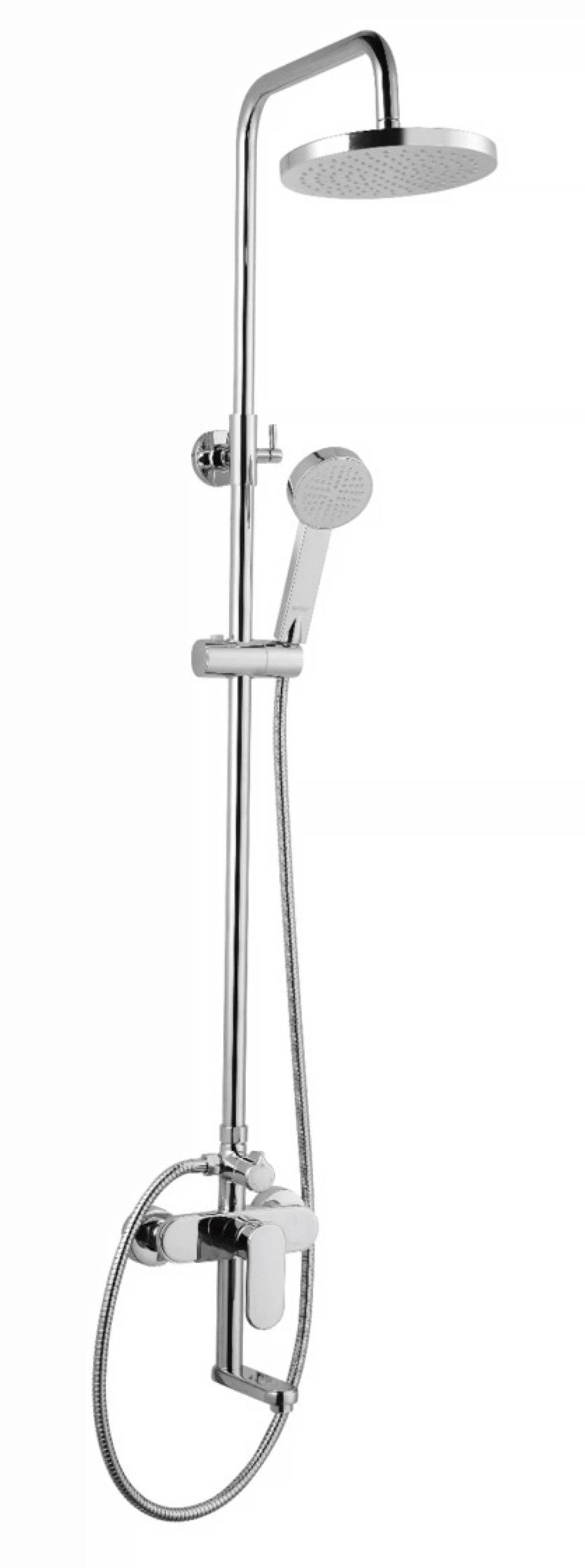 Изображение товара Смеситель для душа с лейкой из латуни BOOU B7077SB-31, хром, современный стиль