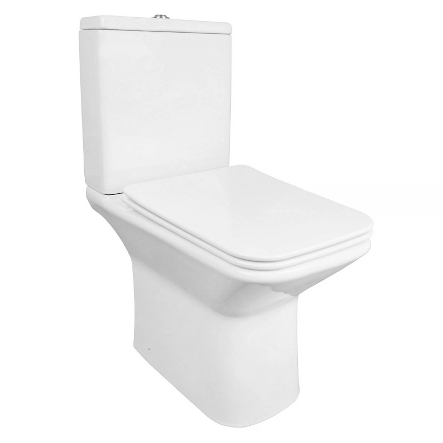 Изображение товара Напольный унитаз безободковый Azario Formal AZ-1353B с микролифт и каскадным сливом