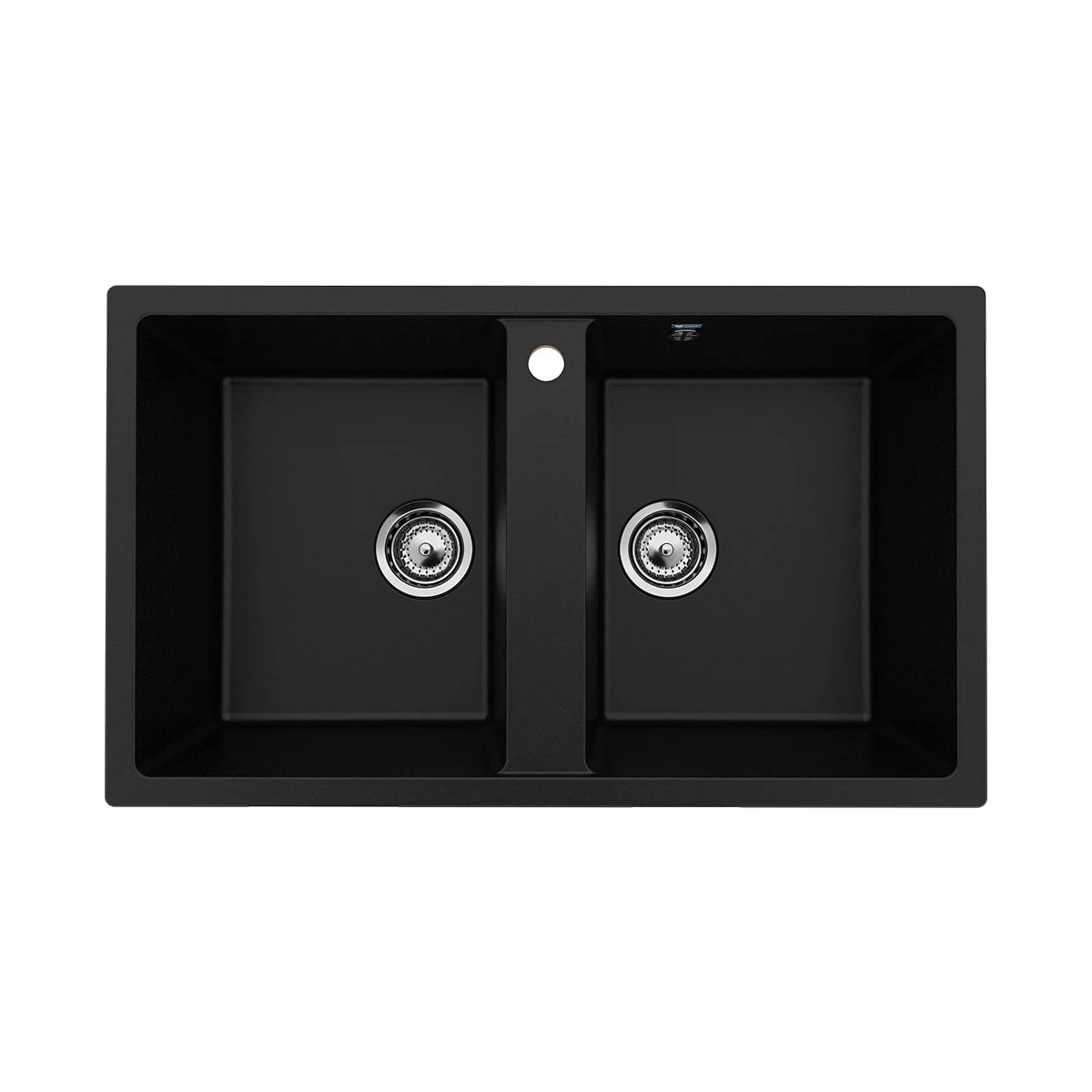 Изображение товара Кухонная мойка Ulgran U-708-344, ультра-черный, искусственный мрамор