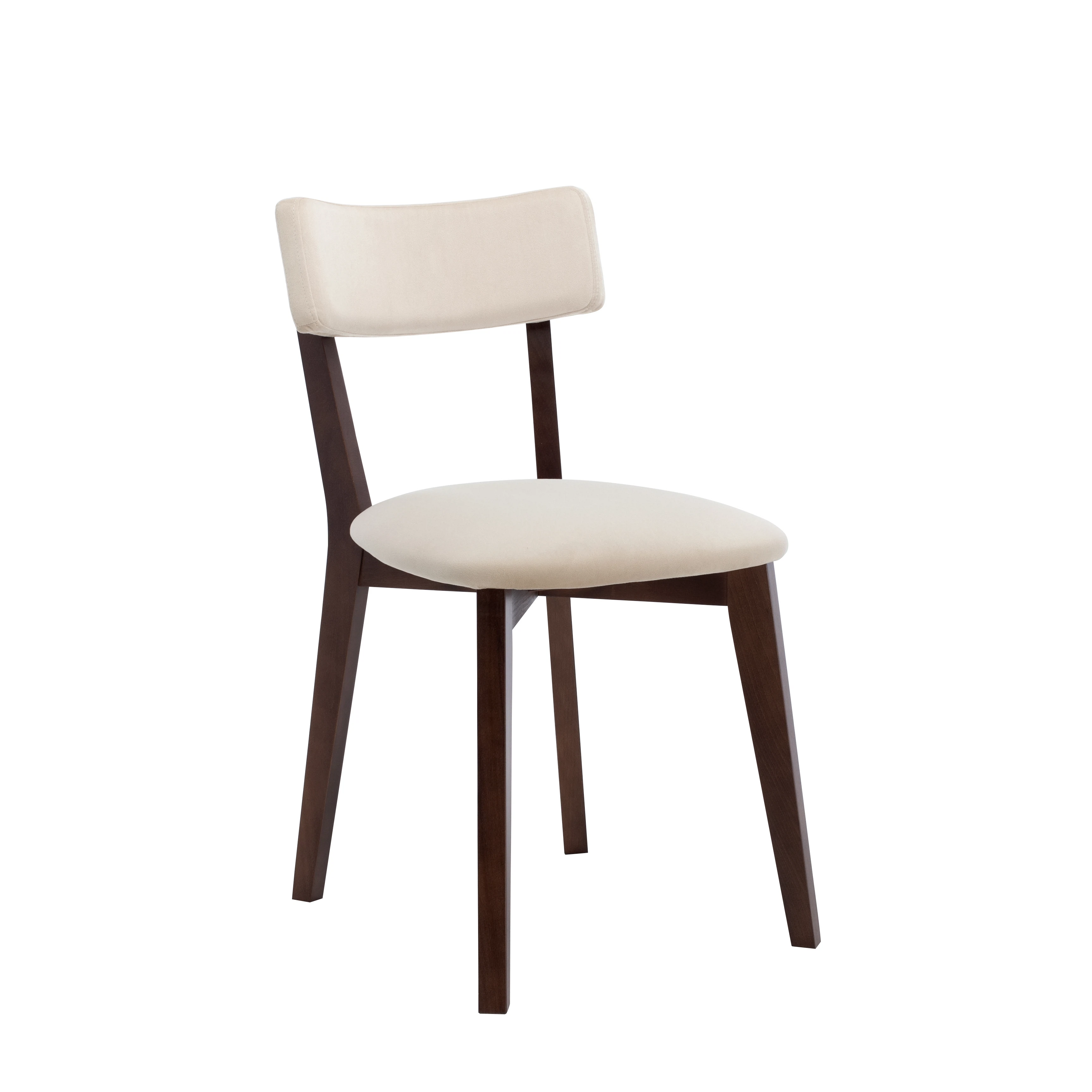 Изображение товара Современный стул Чейз из массива бука с мягким сиденьем, черный и белый