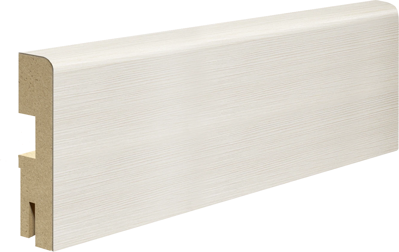 Изображение товара Плинтус ЭКОШПОН Дуб белый 70х16х2100 мм - экологичный и стильный для интерьера