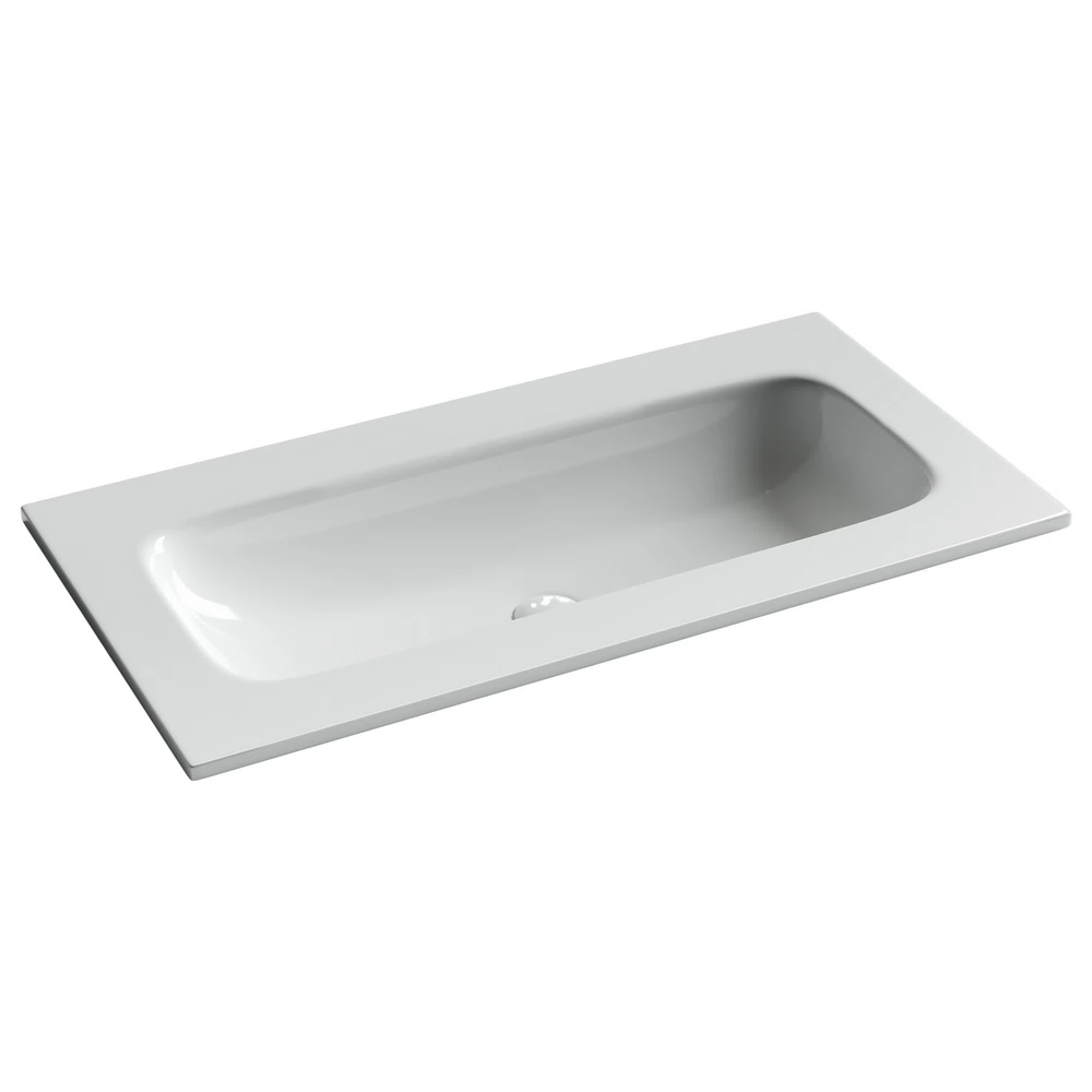 Изображение товара Раковина накладная мебельная CERAMICANOVA Grace прямоугольная 910x457x137 без отверстия под смеситель цвет белый CN7019Wx