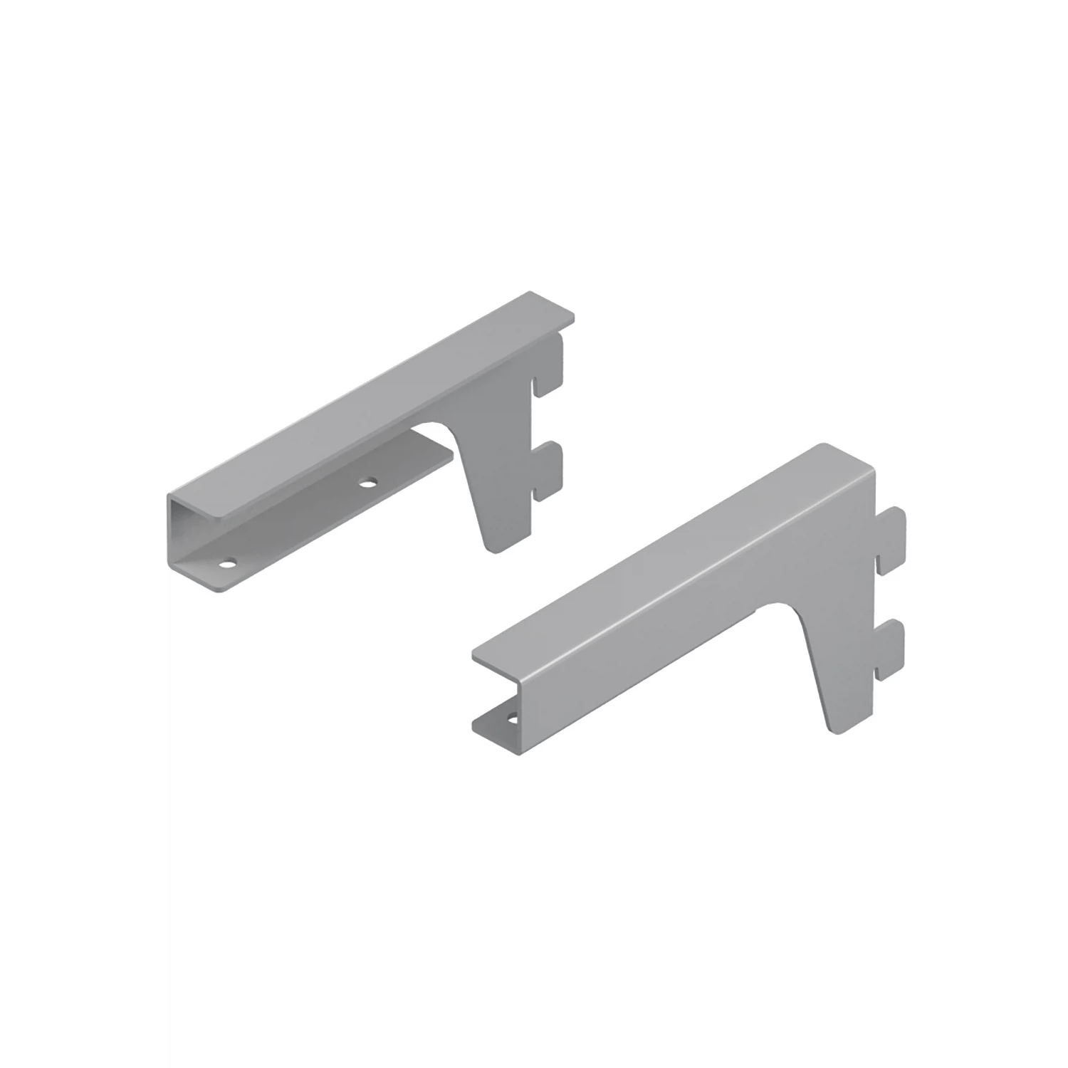 Изображение товара Кронштейны для ЛДСП полки Larvij 150x70x18 мм серый 2 шт L9096GA