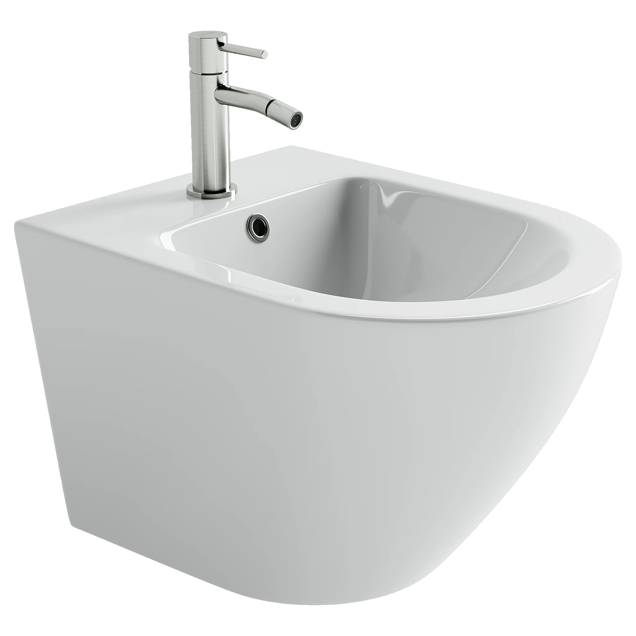 Изображение товара Подвесное биде Ceramicanova Alba с крепежом для скрытого монтажа белый CN11006