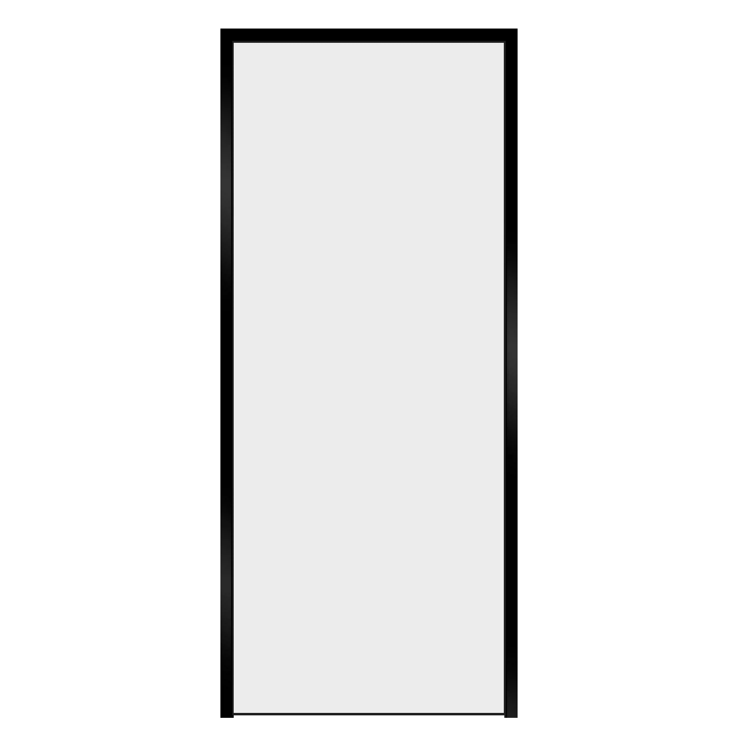 Изображение товара Комплект: Полотно INVISIBLE ОПТИМ 42/BL глухое (М) 700х2000 - LR (черн.ал.кромка) -кор.без присадки