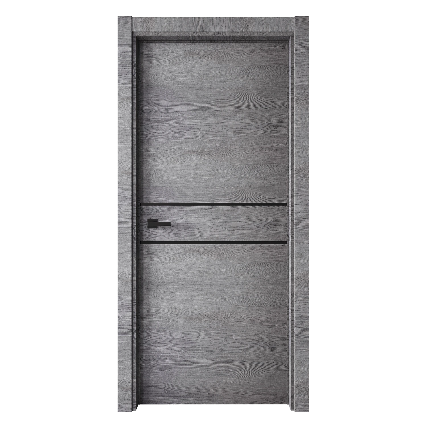 Изображение товара Дверь межкомнатная Line 2 ДО астана грей 60*200 edge black