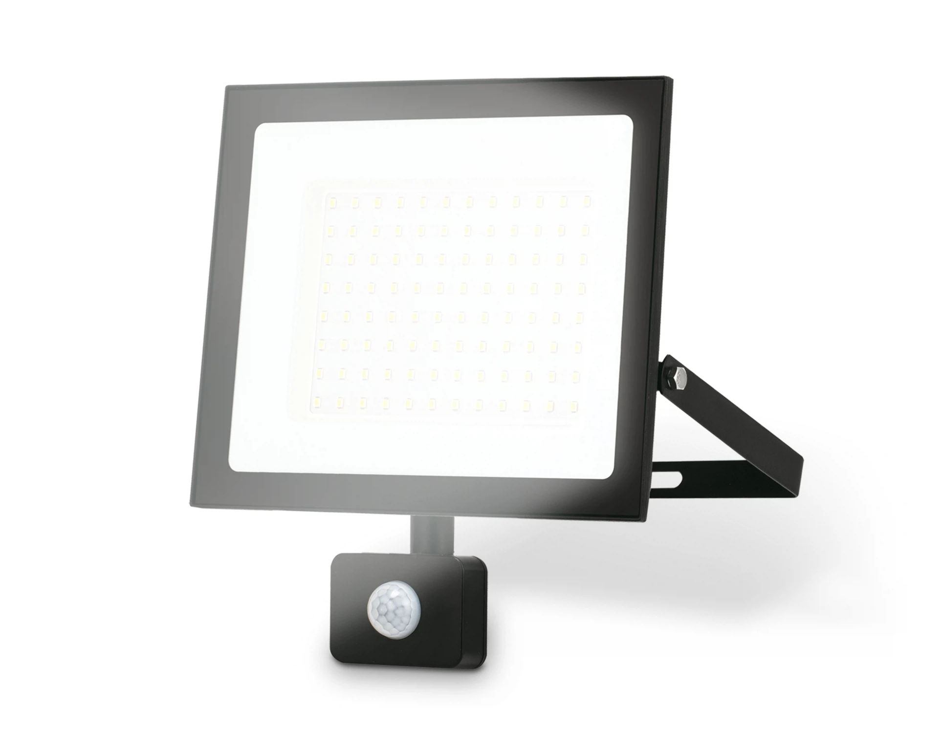 Изображение товара Прожектор светодиодный с датчиком движения ST8115 AMBRELLA LIGHT черный IP65 LED 6500K 100W 208*178*31