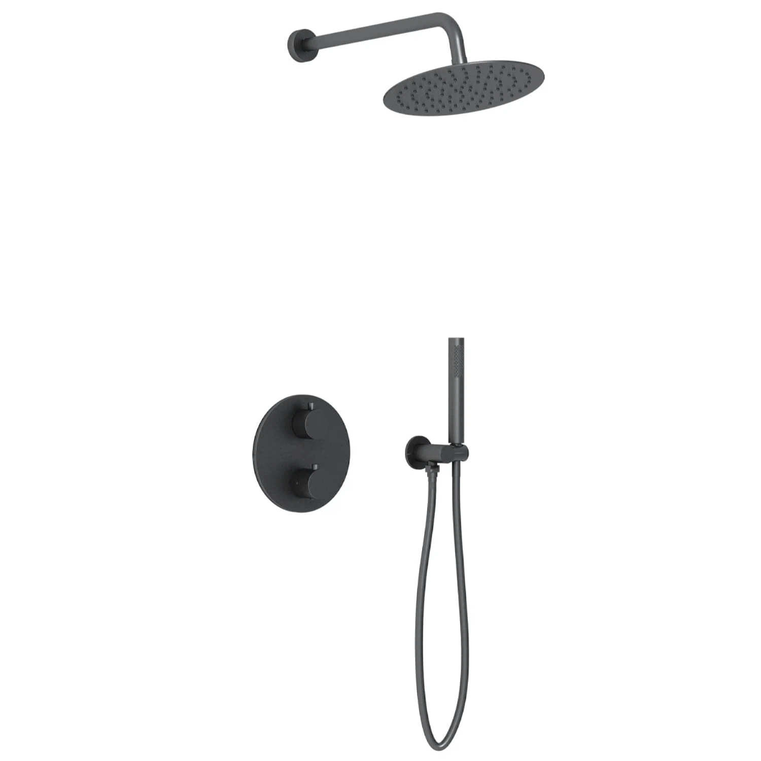 Изображение товара Душевой комплект Vsfw-101tmb термостатический встраиваемый черный