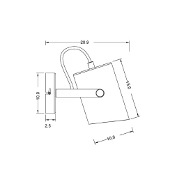 Настенный светильник (бра) Freya Elori FR4004WL-01WB