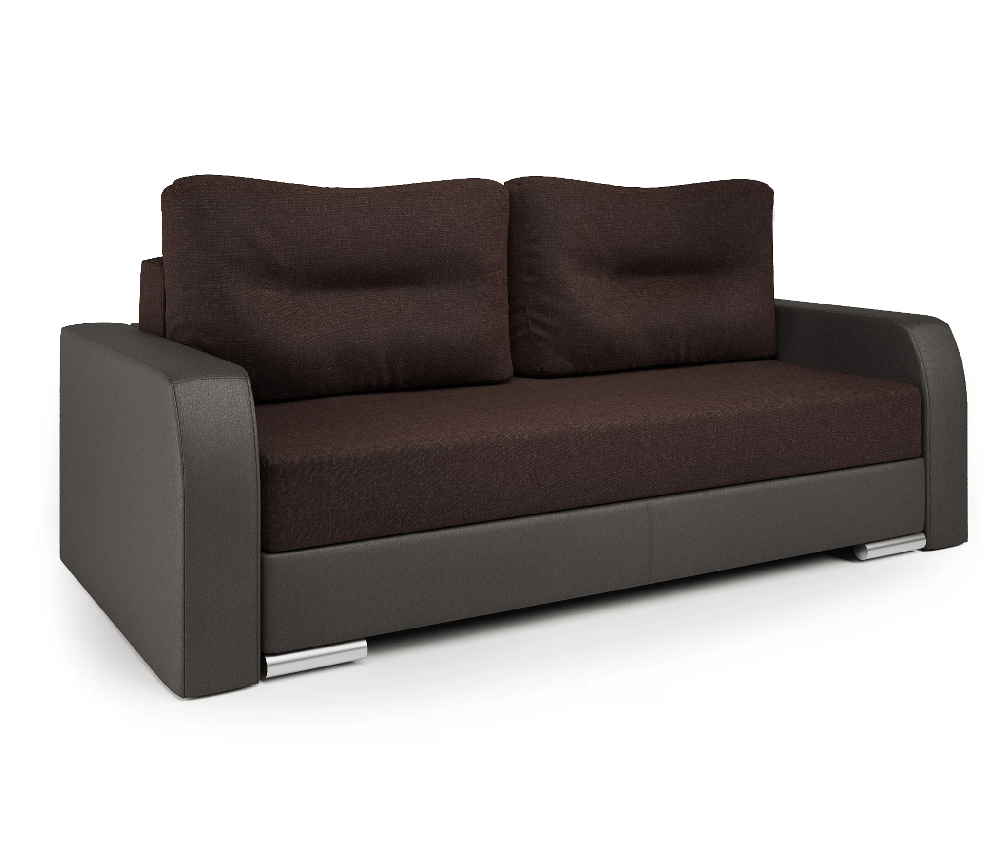 Изображение товара Диван-кровать Симфония 130 коричневый с ящиком для белья