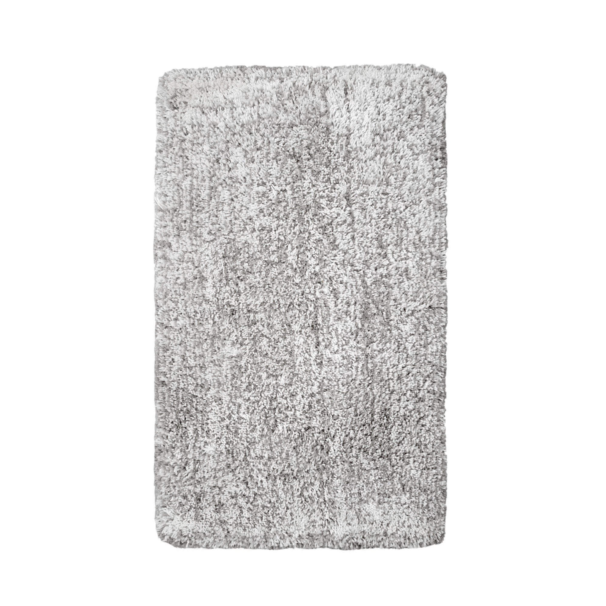 Изображение товара Коврик для ванной комнаты FLUFFY 60х100 см серо-белый из поликоттона