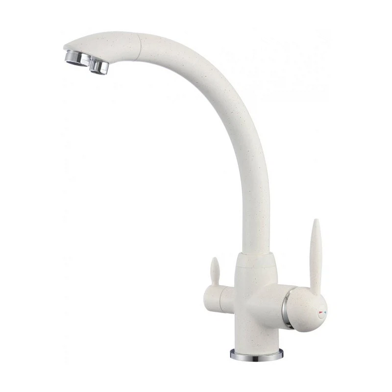 Изображение товара Смеситель для кухни с подключением к фильтру Savol S-L1699W, белый