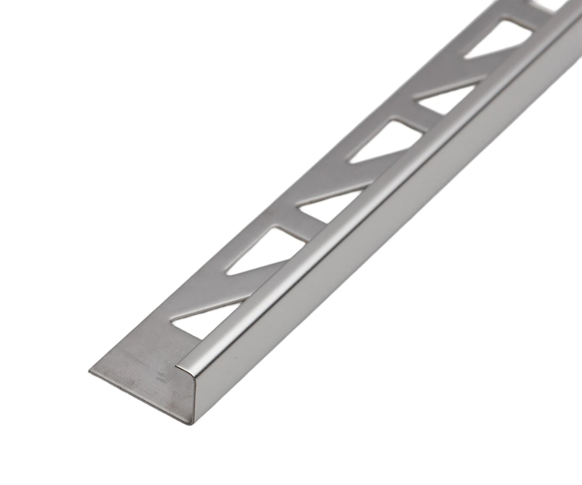 Изображение товара Профиль для кафеля внешний 12мм 2,7м нерж сталь MSK 12NSP.2700.001