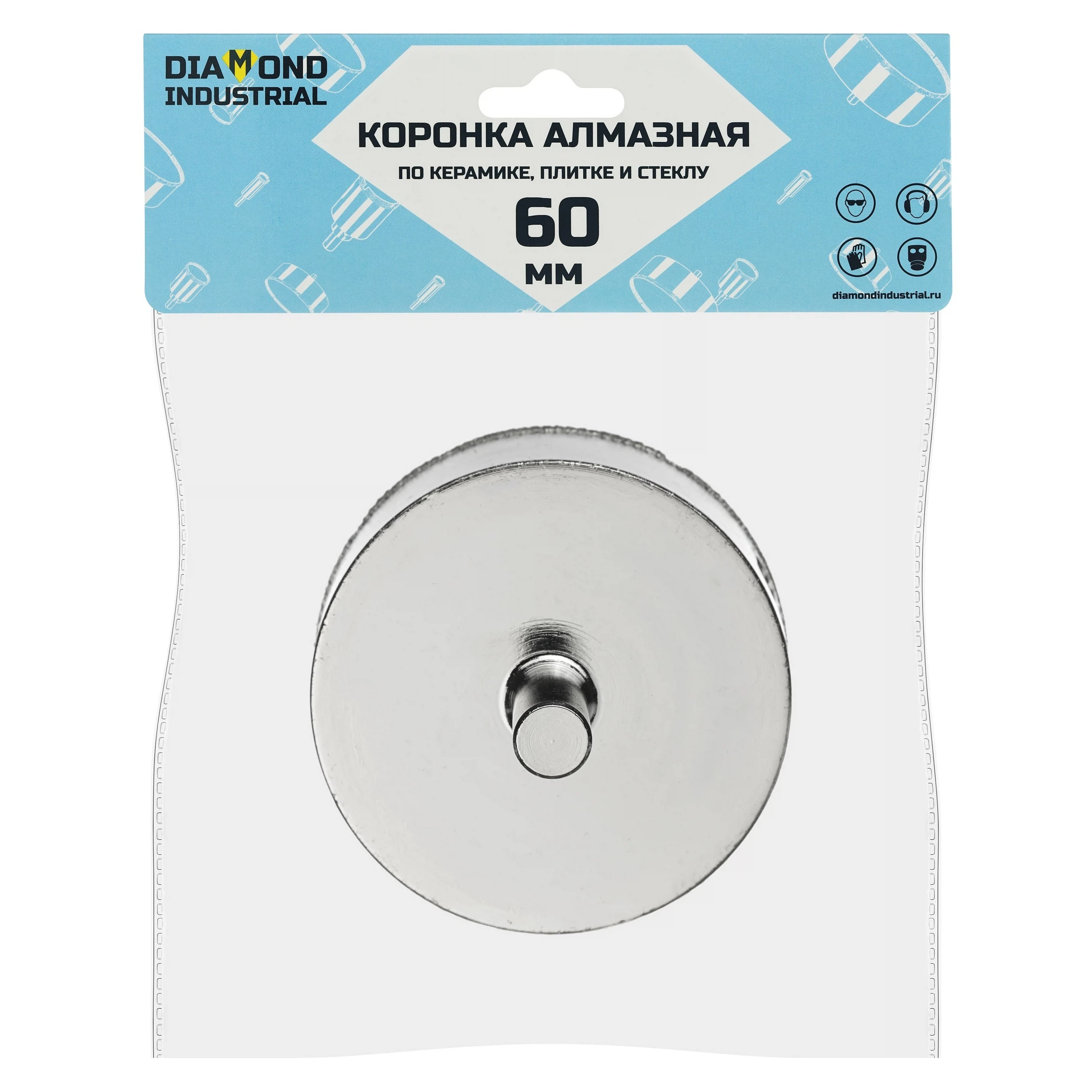 Изображение товара Алмазная коронка Diamond Industrial 60 мм для керамогранита без центраирующего сверла