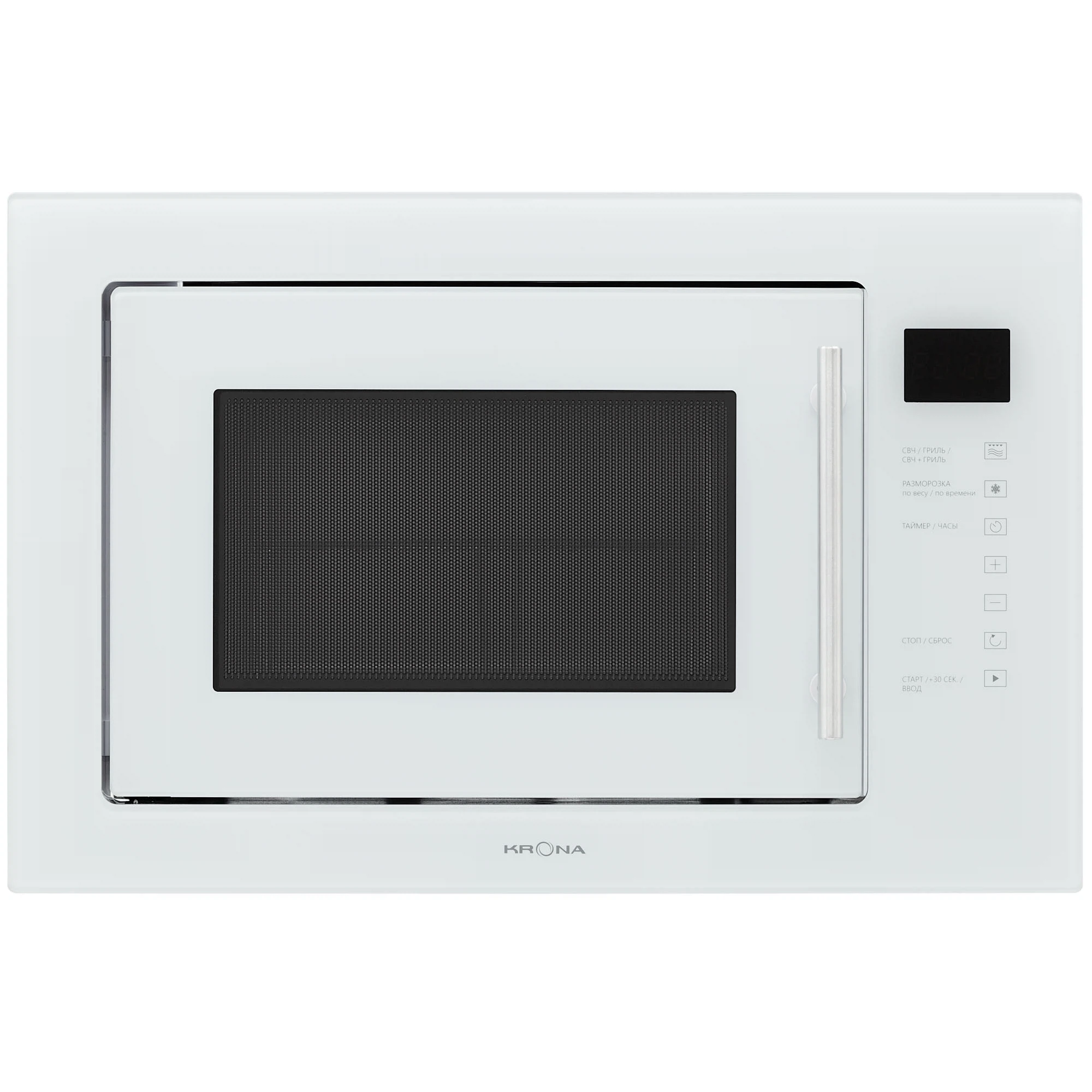 Изображение товара Встраиваемая микроволновая печь KRONA RIFLESSO 60 WH V2 с грилем 1000 Вт