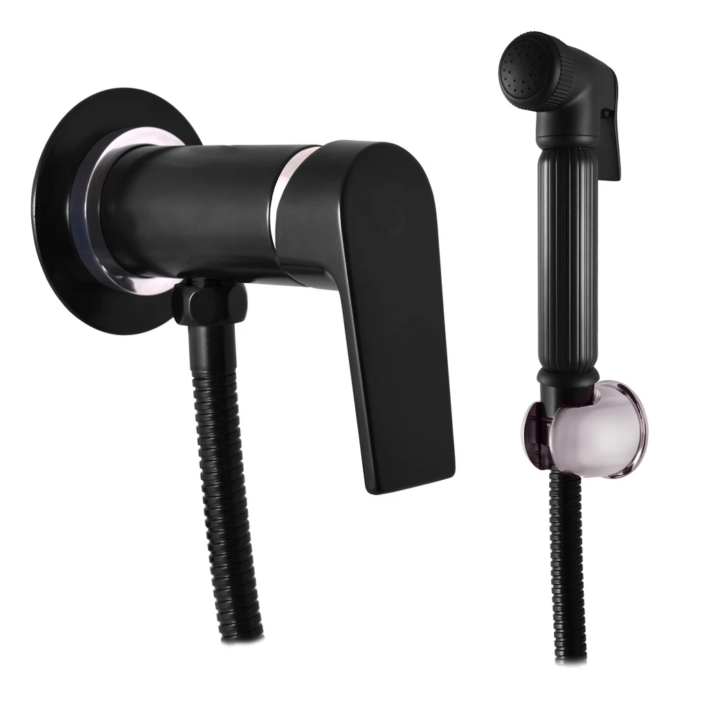 Изображение товара Гигиенический душ со смесителем Rav Slezak COLORADO CO147/1CMATC, черный/хром