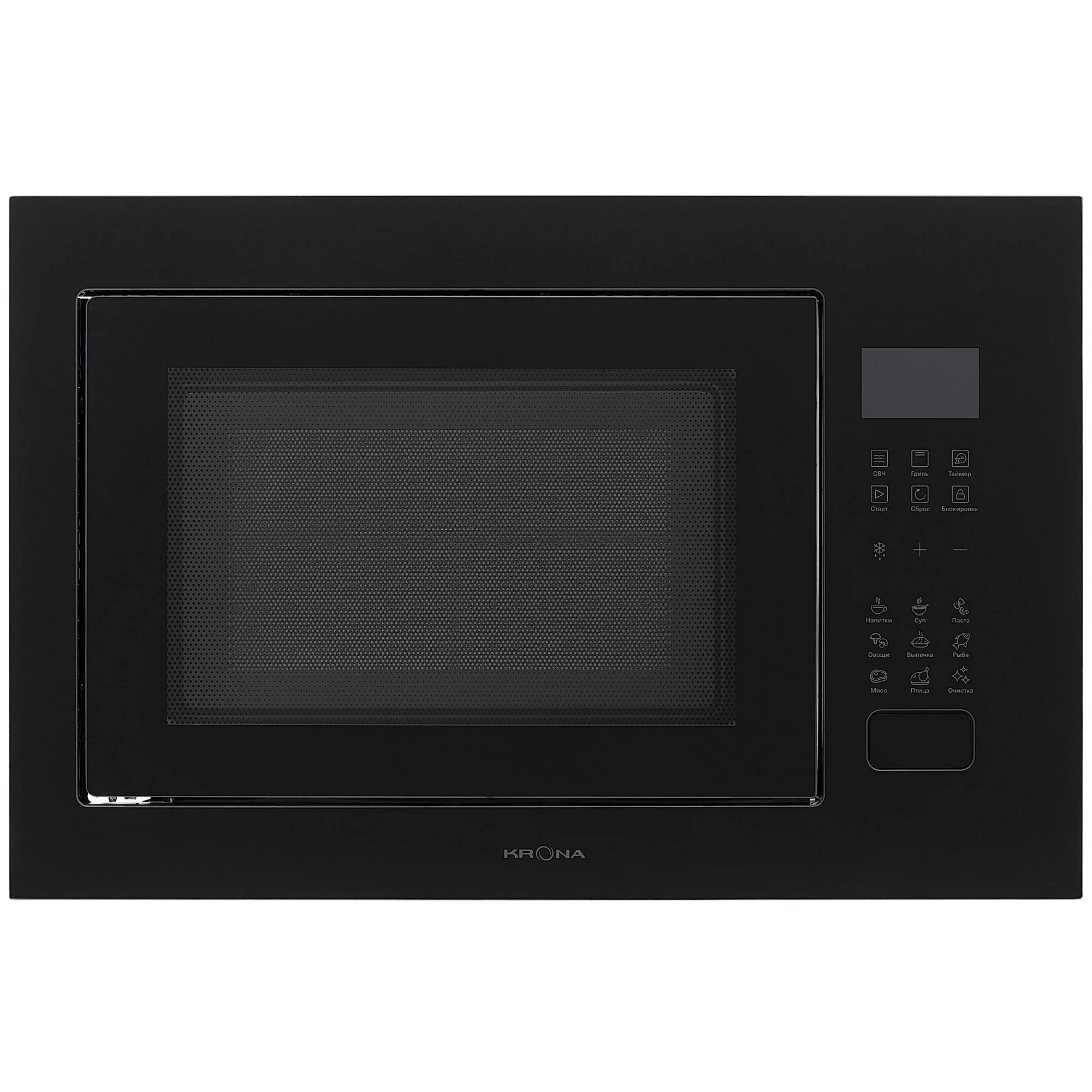 Изображение товара Встраиваемая микроволновая печь KRONA REIN 60 BL 1200 Вт черное стекло