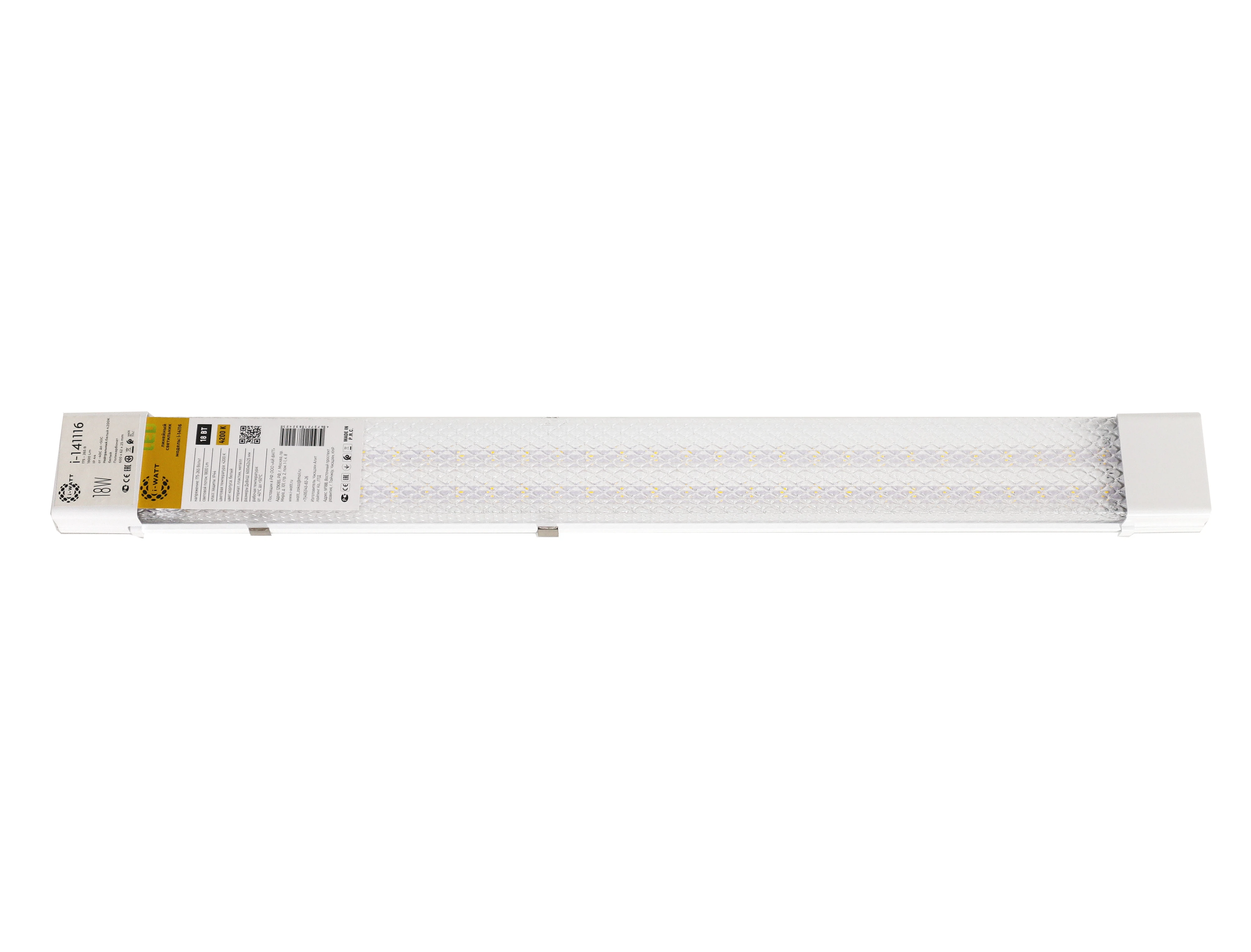 Изображение товара Линейный светильник i-WATT LED i-14116 4200K 18ВТ IP44 2160 Лм