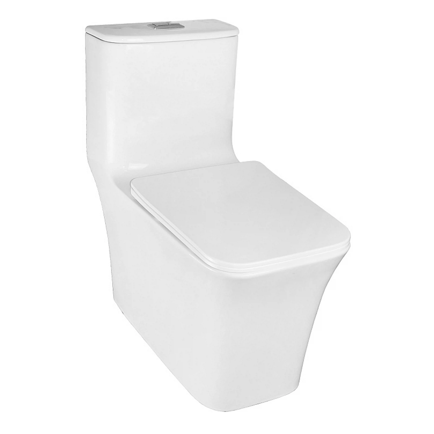 Изображение товара Напольный безободковый унитаз Azario Stoun AZ-1109 с микролифтом и каскадным сливом