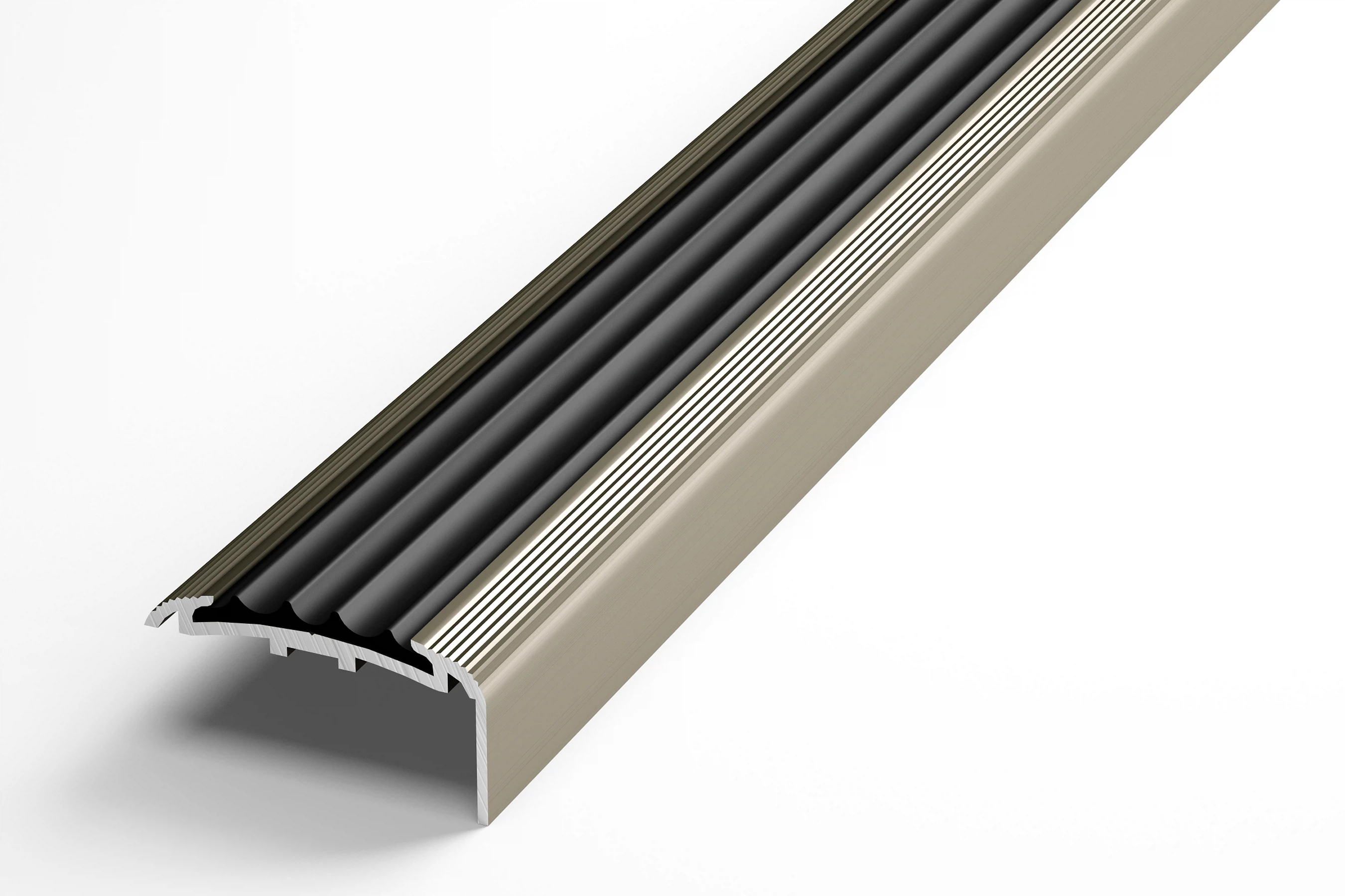 Изображение товара Профиль угловой алюминиевый Лука ПУ 71.2700.042л 40 мм 2.7 м Шампань УТ000023703