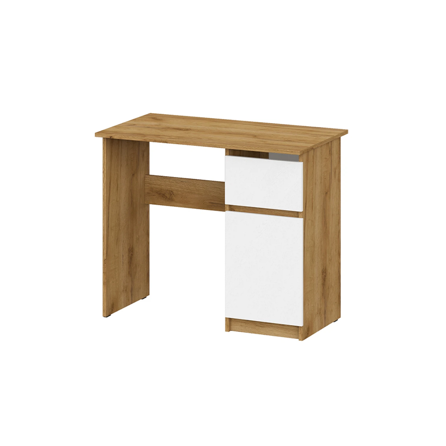 Изображение товара Письменный стол Денвер 900 Арника Мебель графит белый, компактный дизайн