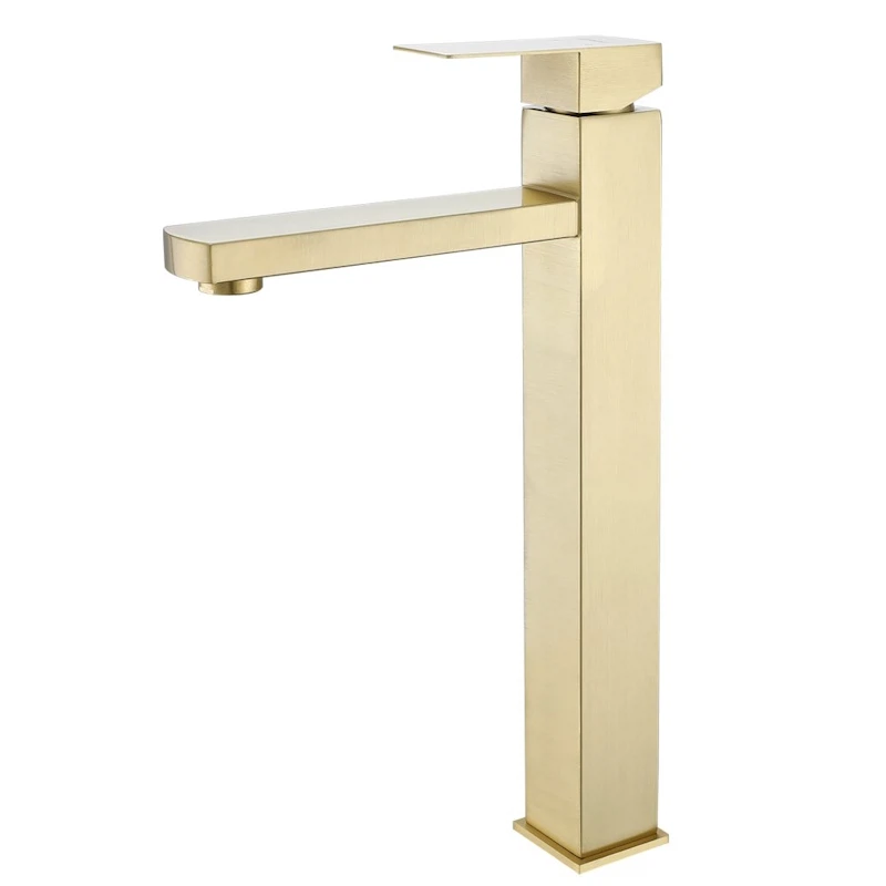 Изображение товара Смеситель для раковины высокий Prohanss P30.15.03, золотой сатин