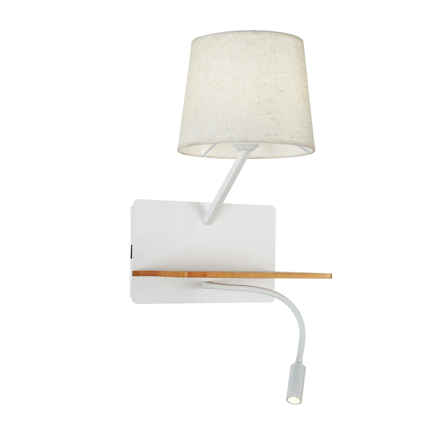 Изображение товара Настенный светильник Favourite Liga 42Вт IP20 с USB и выключателем, белый