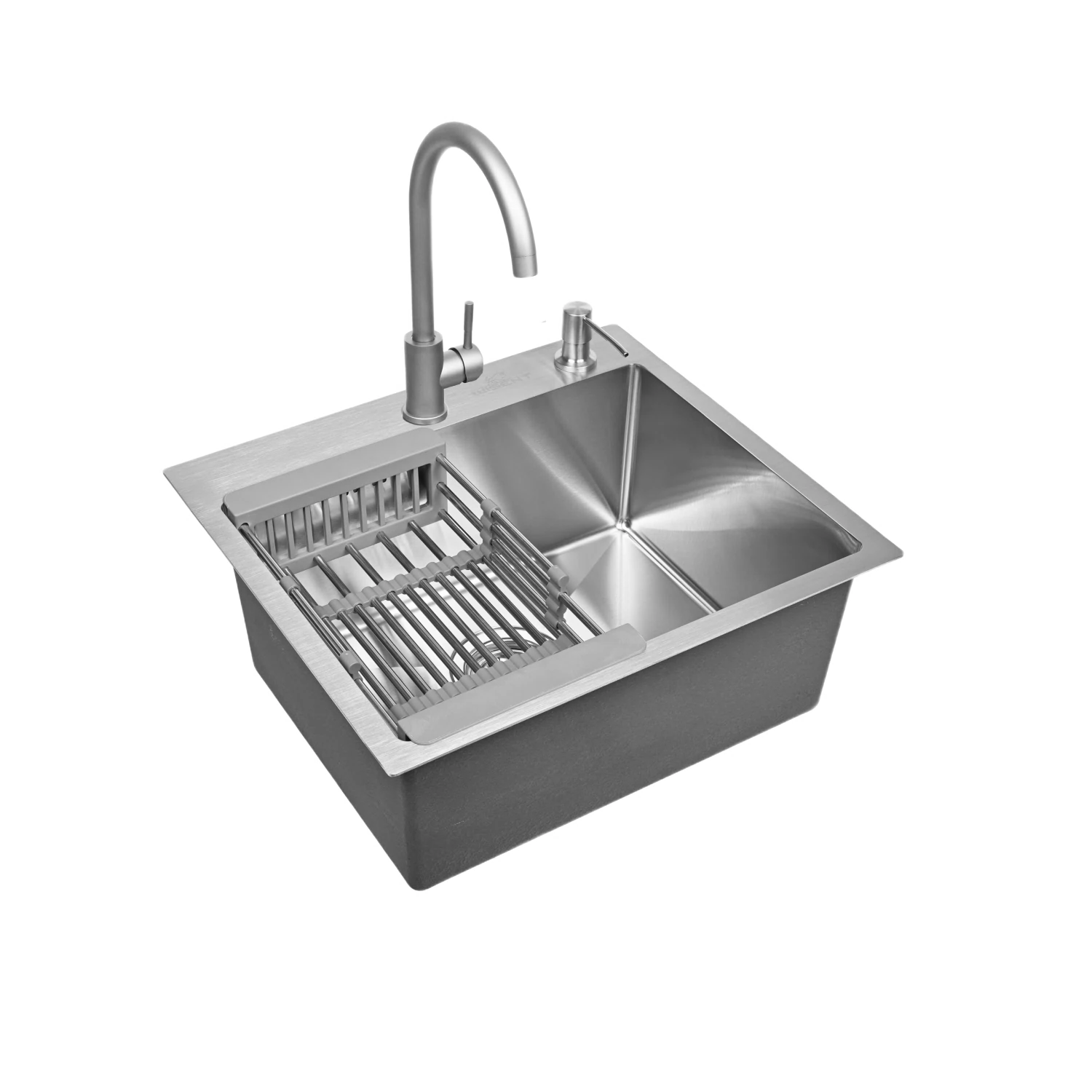 Изображение товара Мойка для кухни нержавеющая 50х44. Смеситель, сифон с ситечком, дозатор, коландер. WS35044/WGER013/W405A/W302644/W4998-3