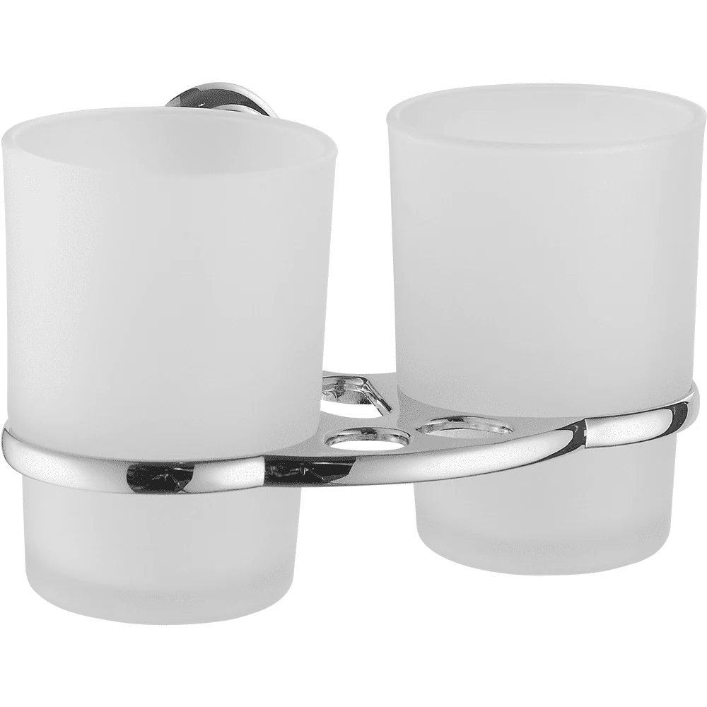 Изображение товара Стакан двойной для ванной комнаты FASHUN A1508, хром