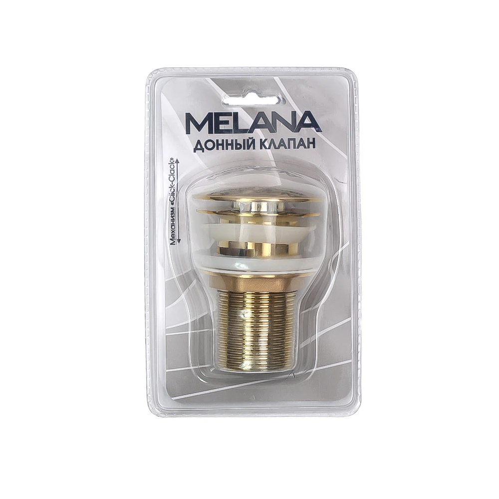 Изображение товара Донный клапан с переливом в золотом цвете MELANA MLN-335304G