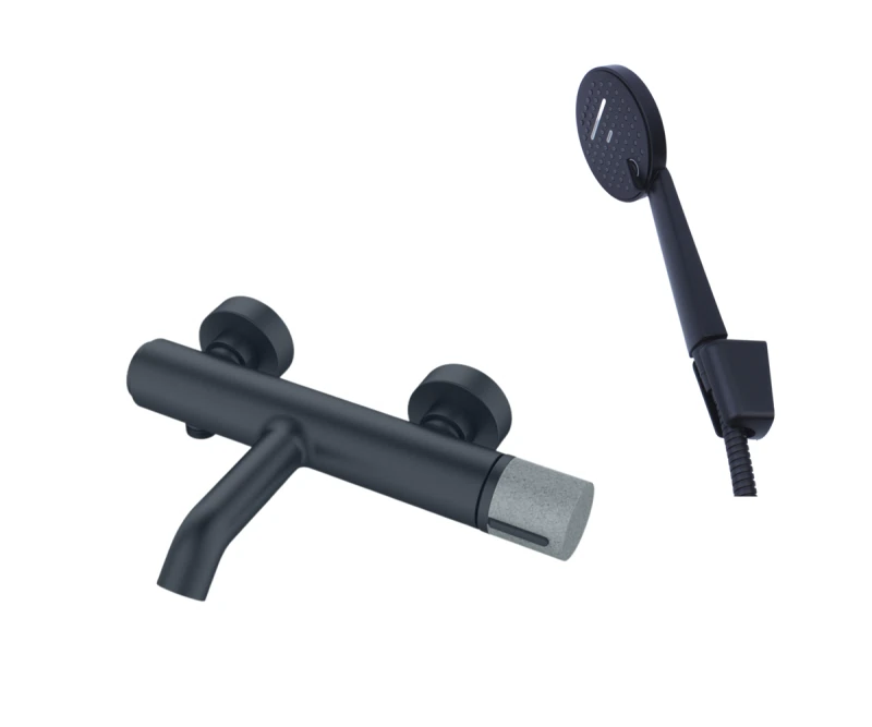 Изображение товара Смеситель для ванны Bronze de Luxe FOCUS 24603BG, черный