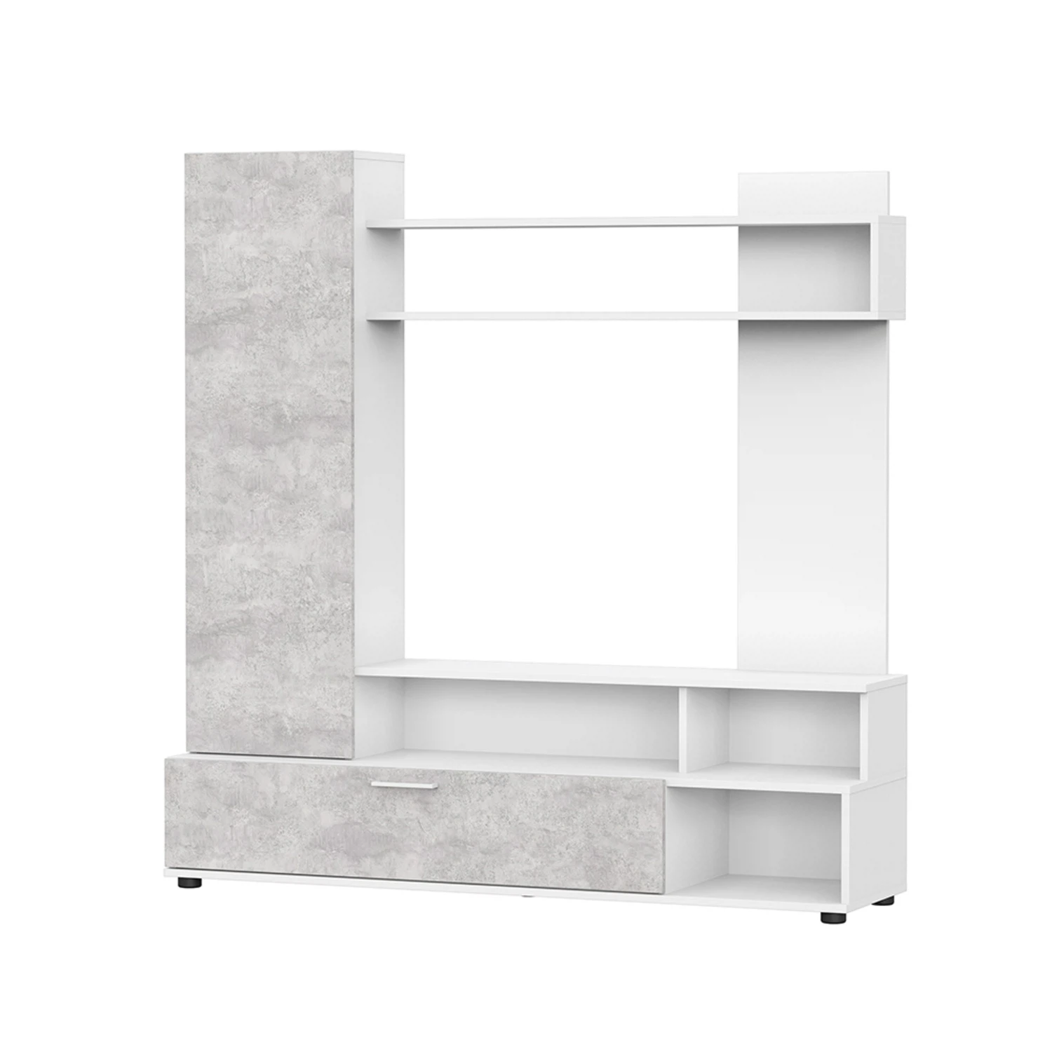 Изображение товара Стенка в гостиную МГС 9 белый/цемент светлый Арника мебель