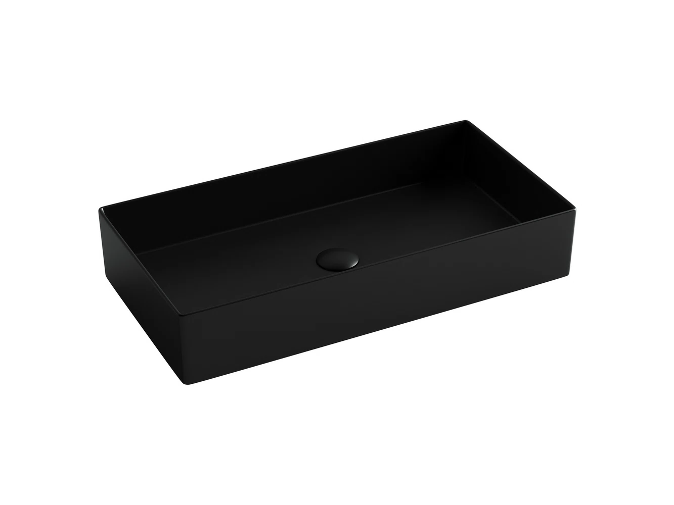 Изображение товара Накладная прямоугольная раковина Ceramica Nova Element 701x361x130 черный матовый
