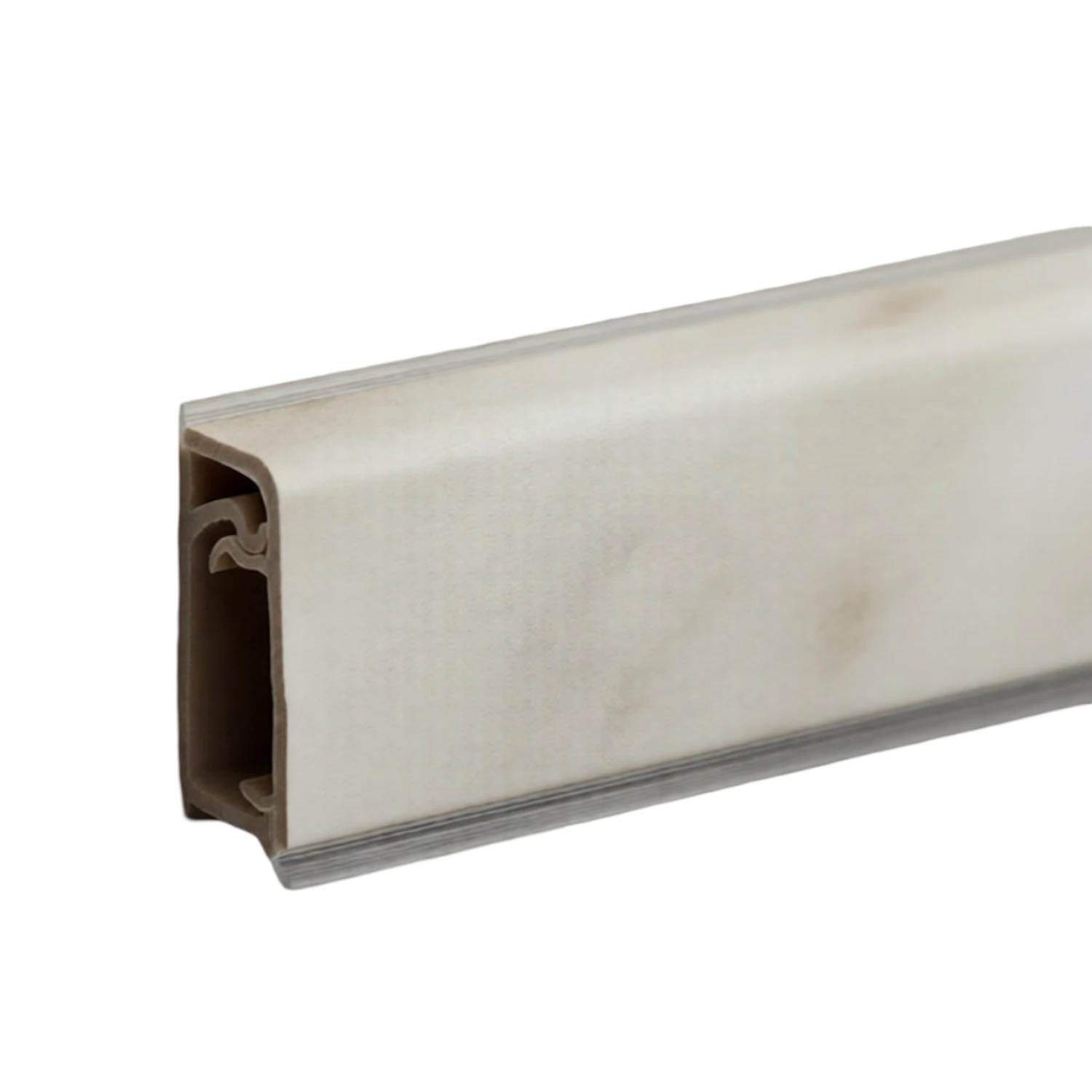 Изображение товара Плинтус для столешниц прямоугольный ПВХ Волшебная палочка 25x12мм 3м серый