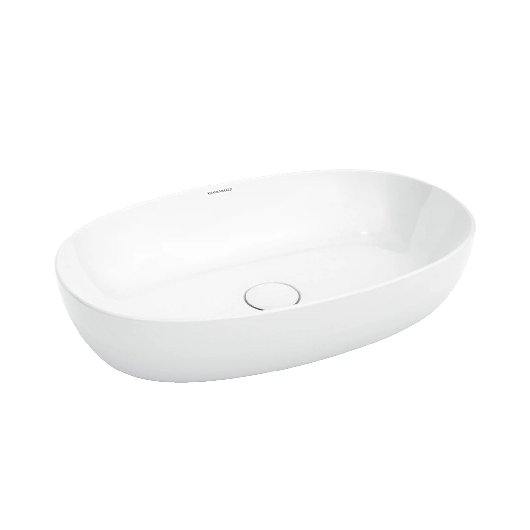 Изображение товара Раковина PLAZA накладная 60, белая глянцевая Kerama Marazzi арт. PLR.wb.60