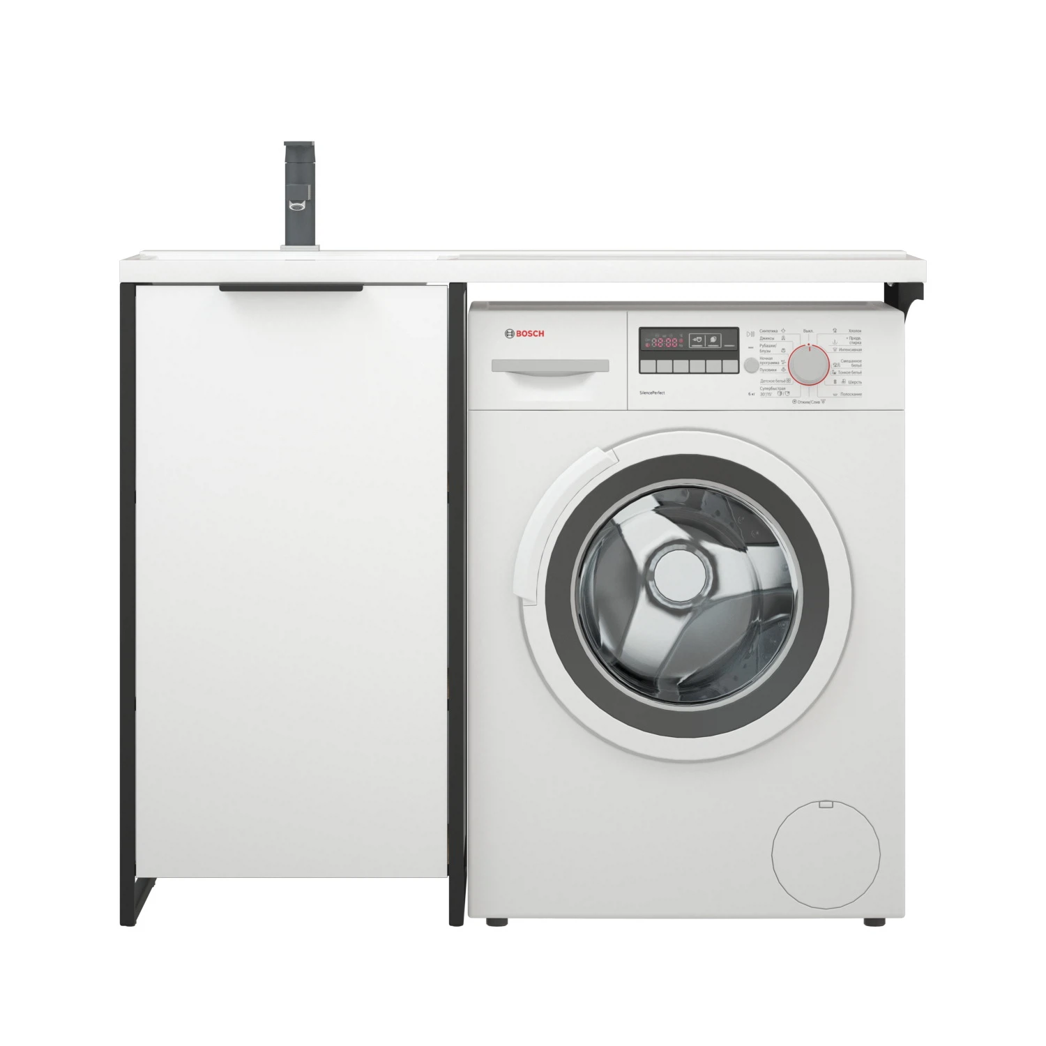 Изображение товара Тумба Гера 110 D белая под раковину от COROZO