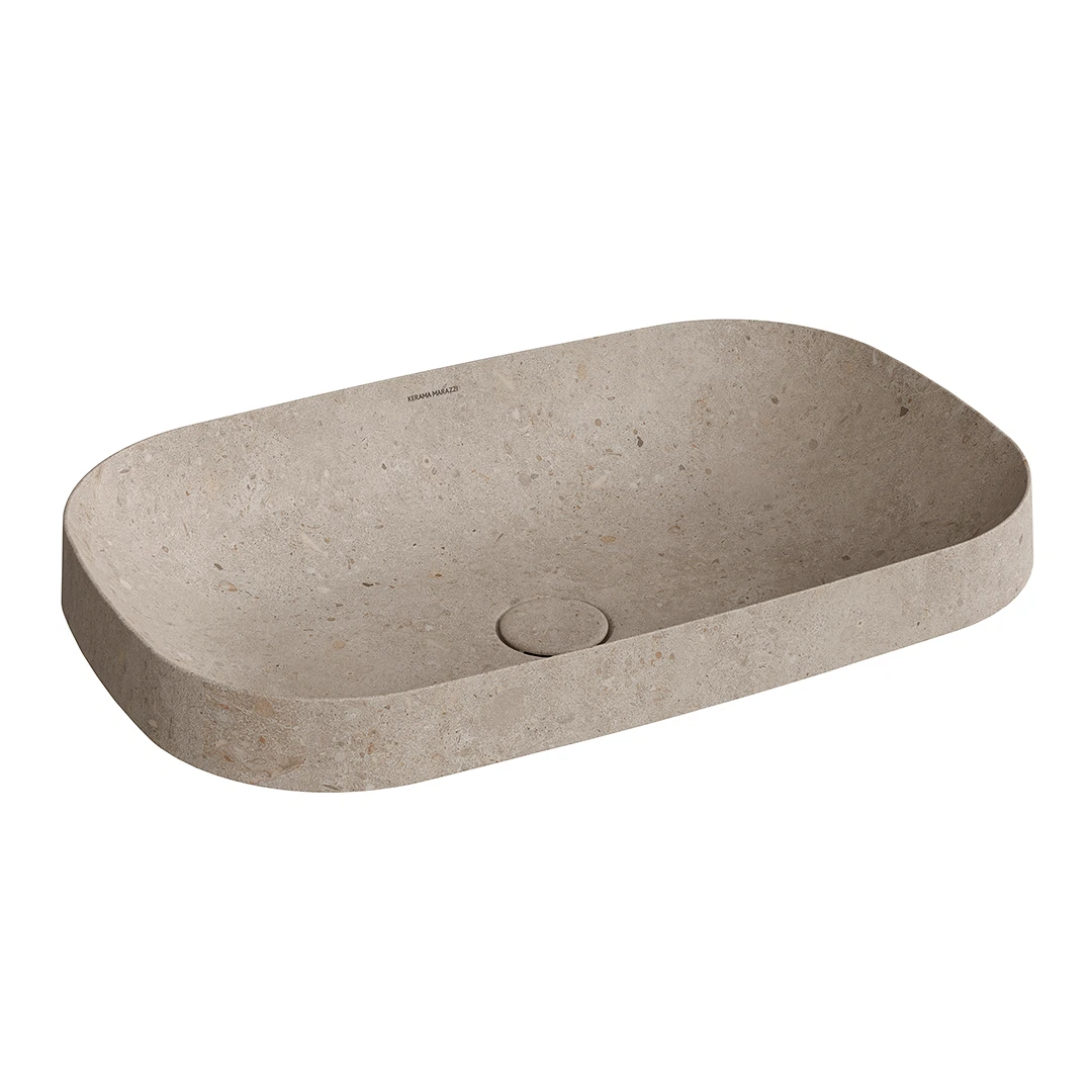 Изображение товара Раковина встраиваемая сверху для ванной комнаты Kerama Marazzi бежевая MA.wbi.65\STB Изображение товара Раковина встраиваемая сверху для ванной комнаты Kerama Marazzi бежевая MA.wbi.65\STB