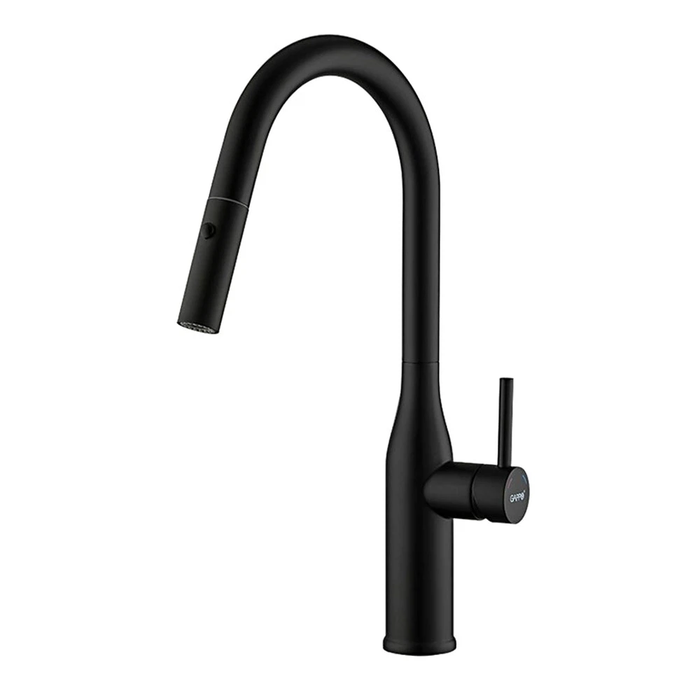Изображение товара Рычажный кухонный смеситель Gappo G4398-46 с длинным выдвижным изливом Изображение товара Рычажный кухонный смеситель Gappo G4398-46 с длинным выдвижным изливом