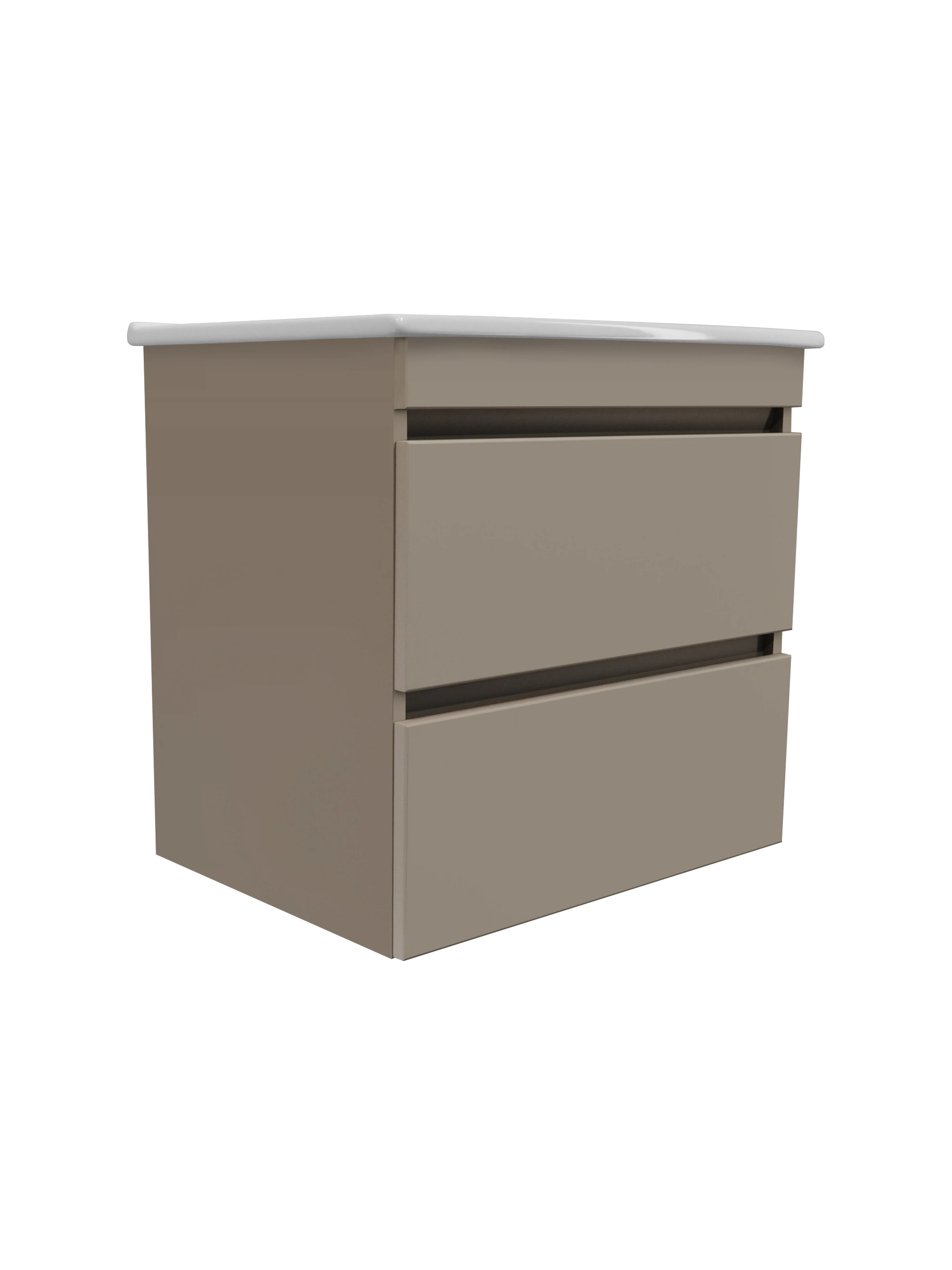 Изображение товара Подвесная тумба Runo Манхэттен 75 с ящиками и раковиной из фарфора