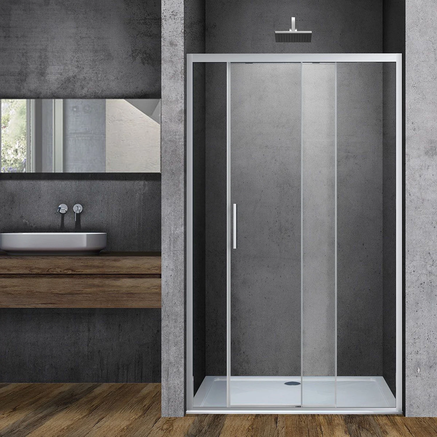 Изображение товара Душевая дверь Vincea Soft VDS-3SO160CL 160х195 стекло 6 мм хром