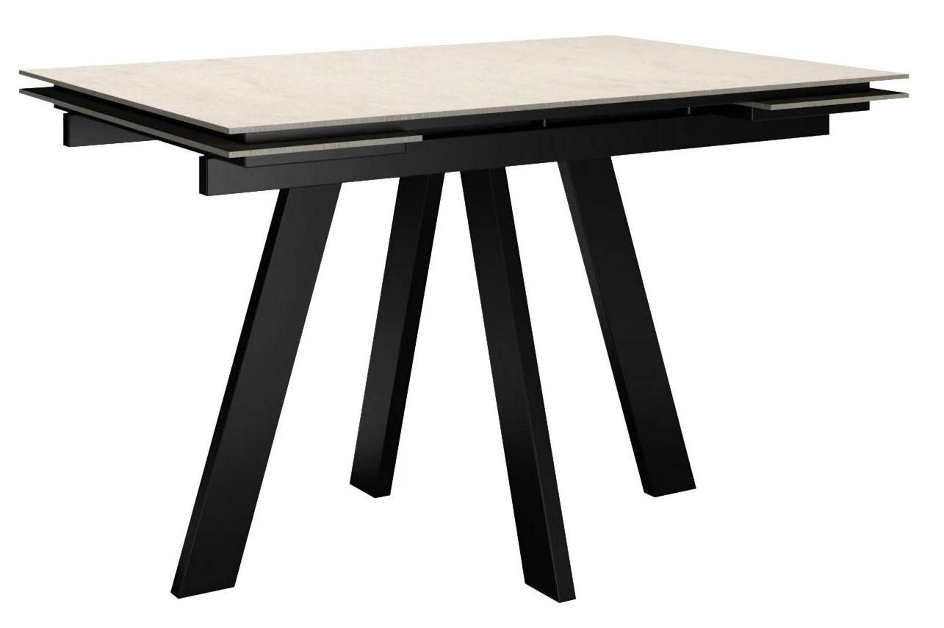 Изображение товара Стол DikLine DM110M Хромикс белый/опоры черные