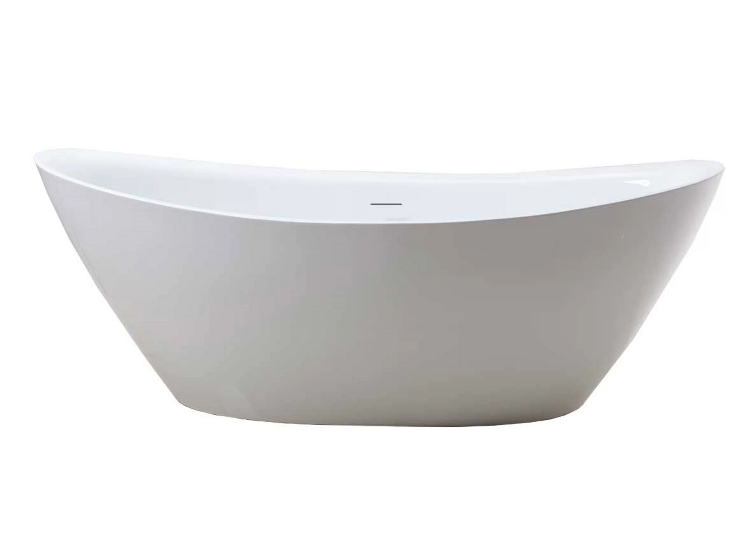 Изображение товара Ванна акриловая Vincea VBT-203 белая с щелевым переливом