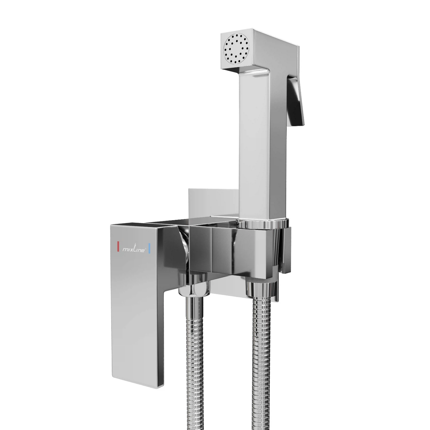 Изображение товара Смеситель с гигиенической лейкой 25k MIXLINE ML31-082 "Ray" встраиваемый