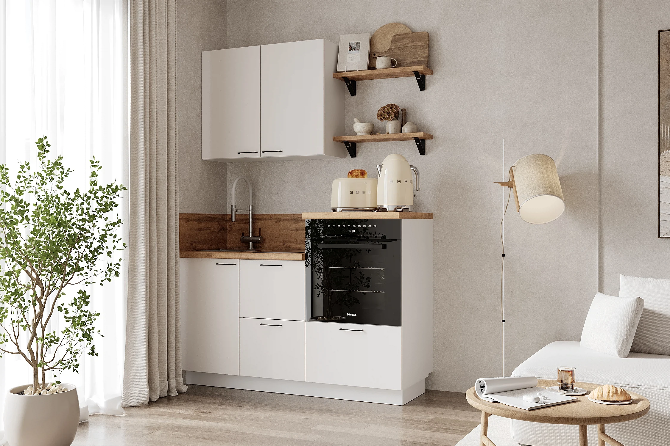 Изображение товара Кухня Арника, Белый софт матовый, артикул 00-00285169, размер 60*150*240