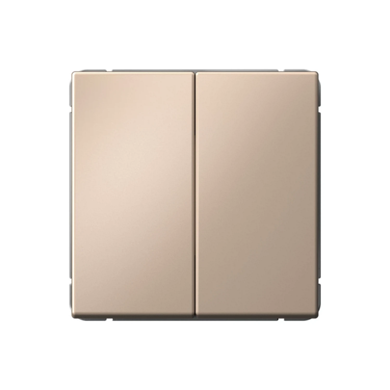 Изображение товара Переключатель 2-клавишный Systeme Electric ArtGallery Песочный, 10АХ, механизм, быстрозажим. клем.