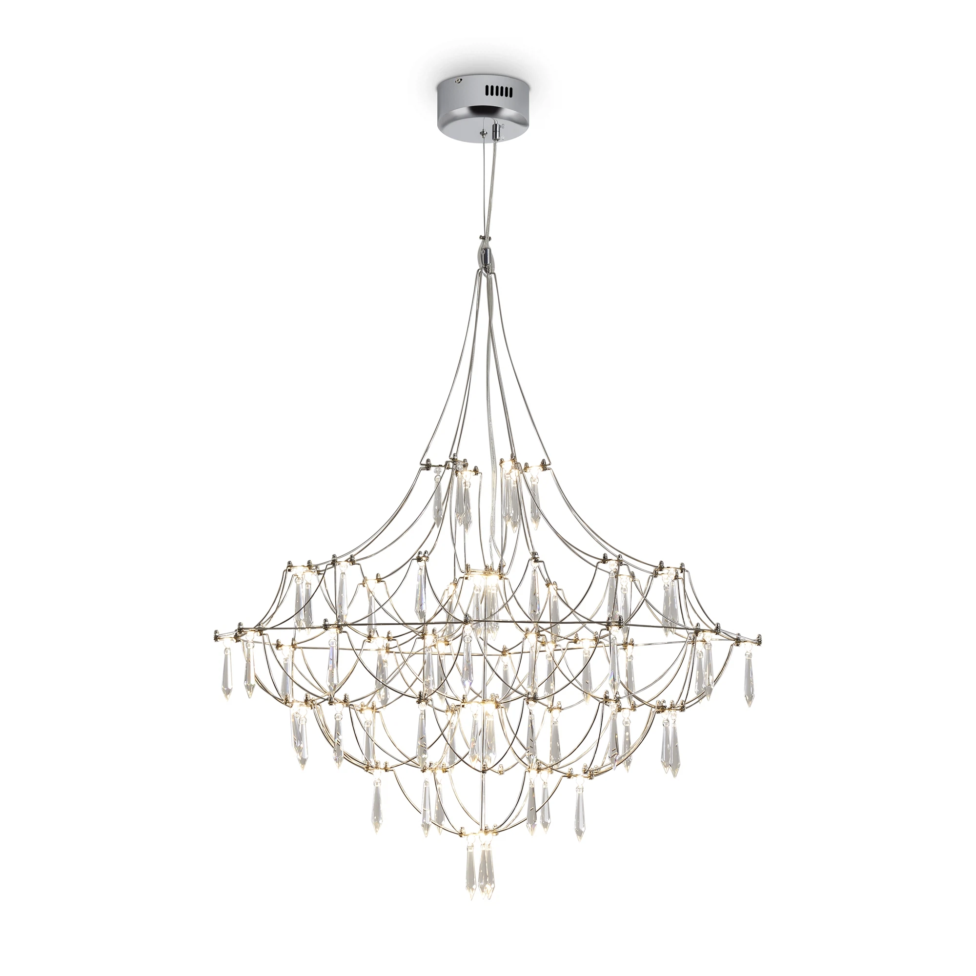 Изображение товара Люстра Freya Amela FR6138PL-L44CHB современная подвесная люстра с хромированным дизайном