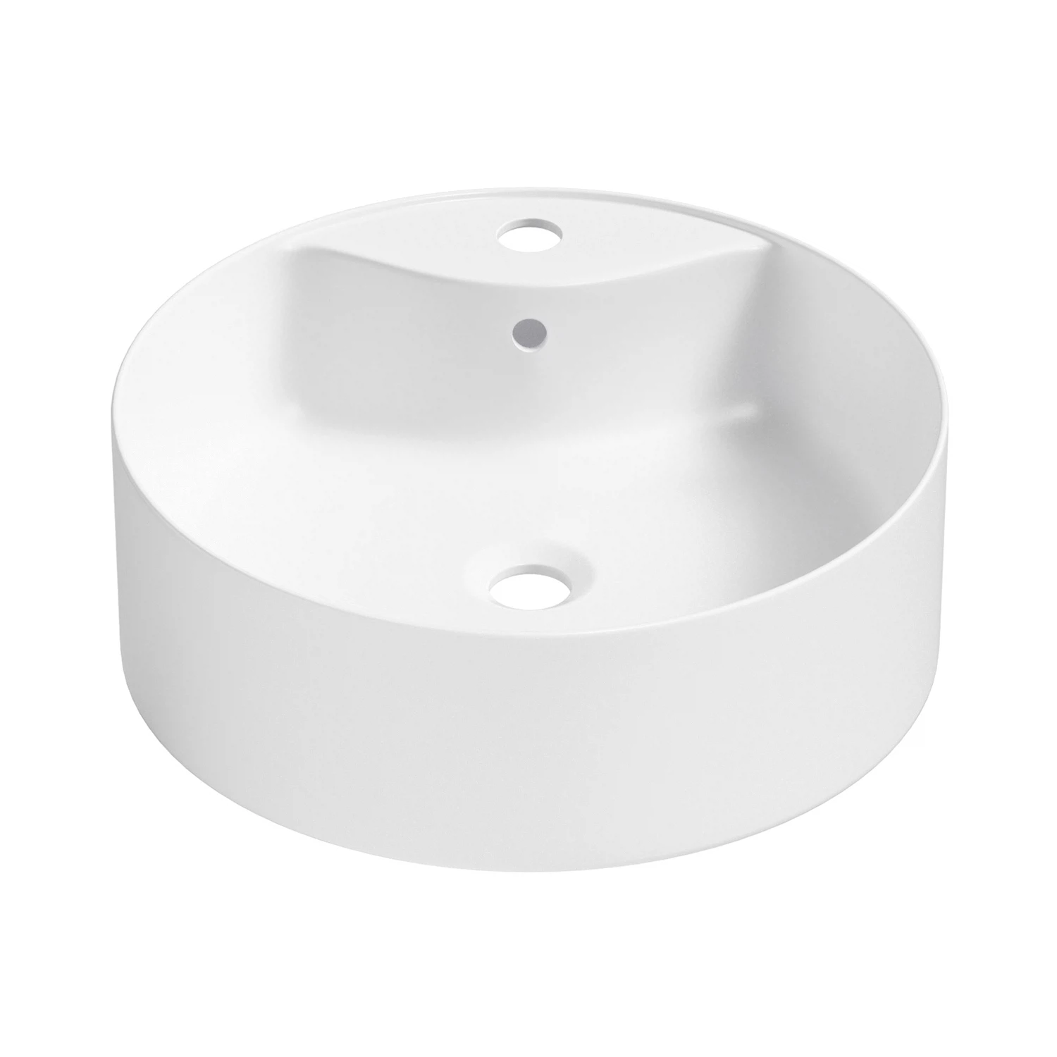 Изображение товара Накладная раковина для ванной Wellsee Praxis круглая 40х40 белая