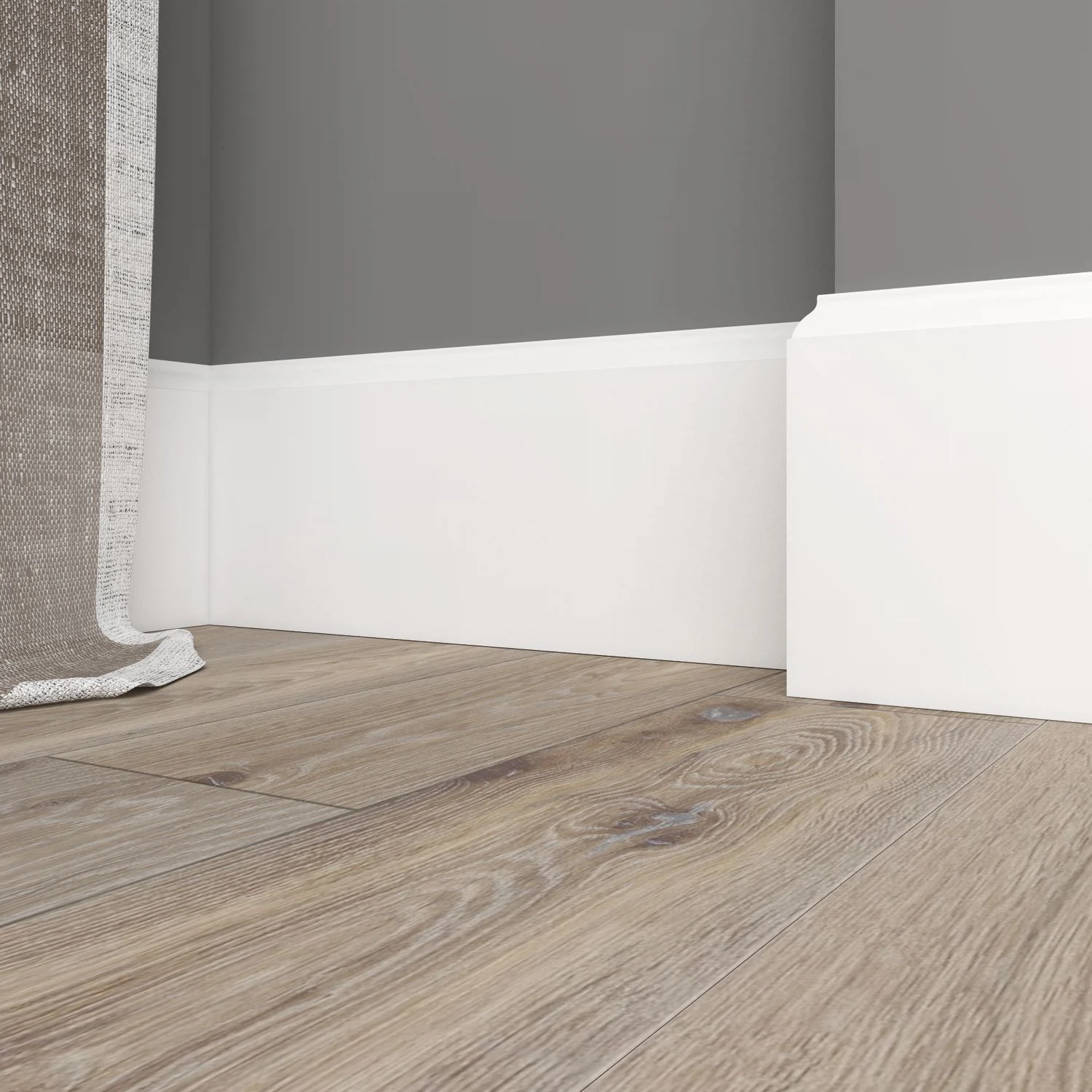Изображение товара Плинтус Ultrawood арт. Base 0008 i (2000 x 134 x 12 мм.)