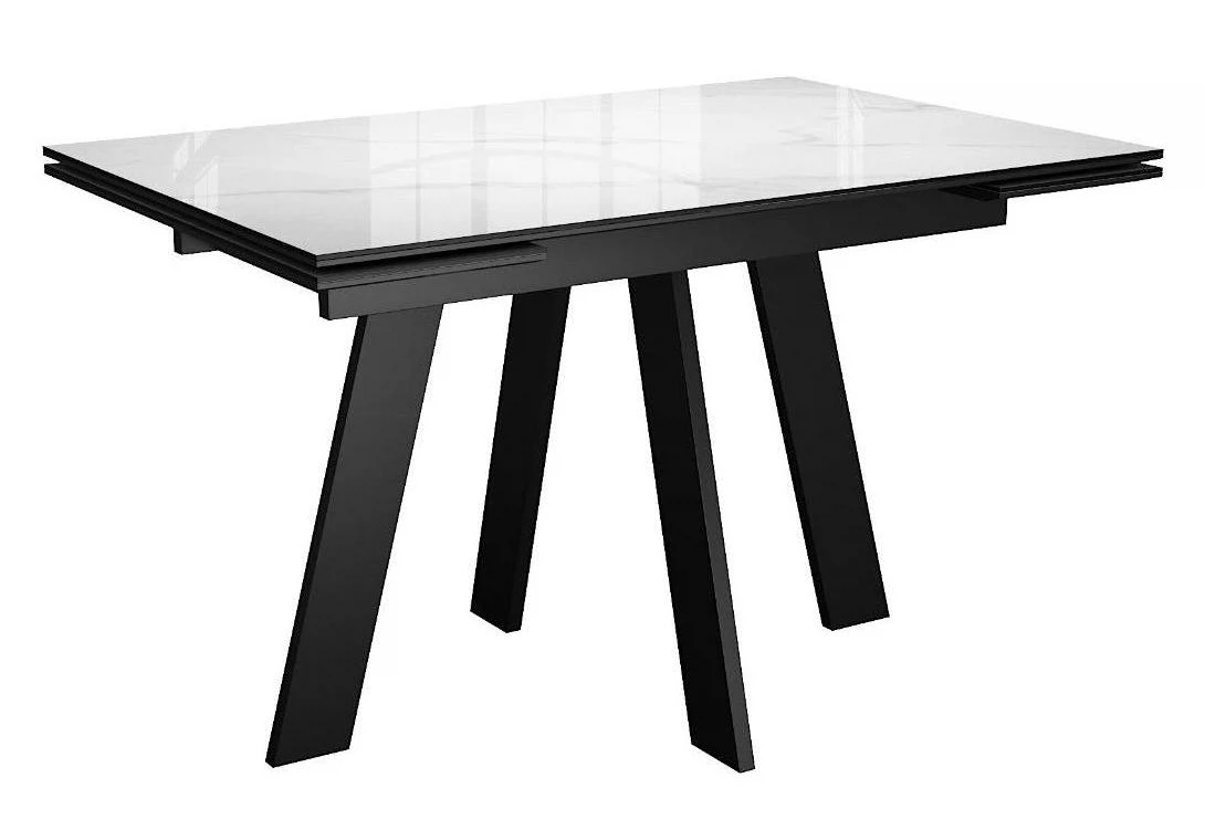 Изображение товара Стол DikLine SKM110 Керамика Carrara Gloss и металл, раскладной