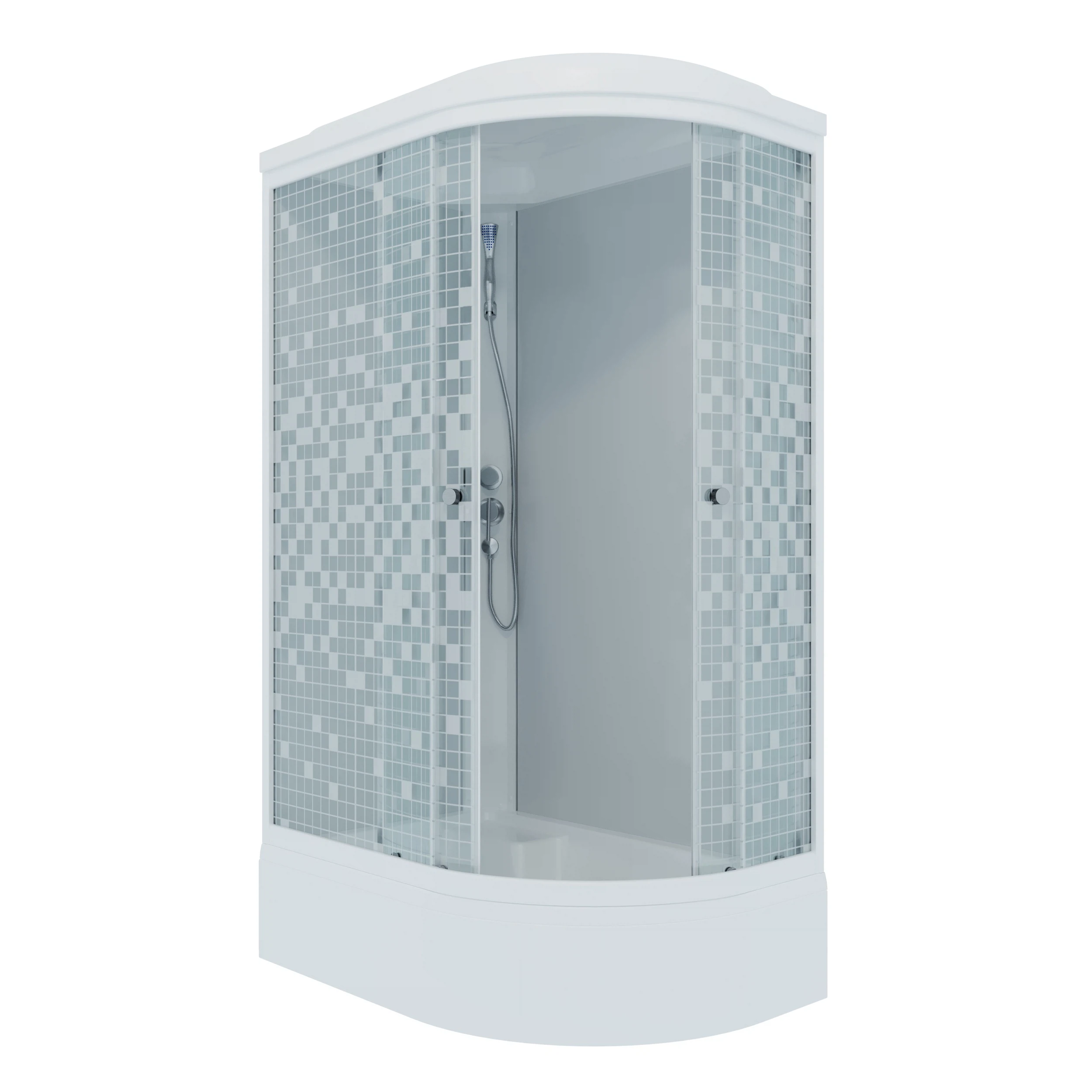 Изображение товара Душевая кабина Triton Коралл 120x80 см с раздвижными дверями и верхним душем